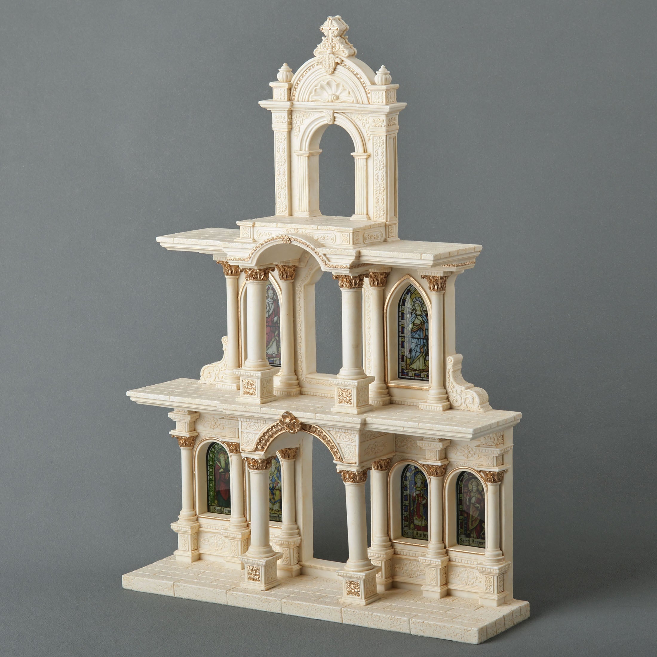 Cathedral Of Saints Religious Miniature Display Stand