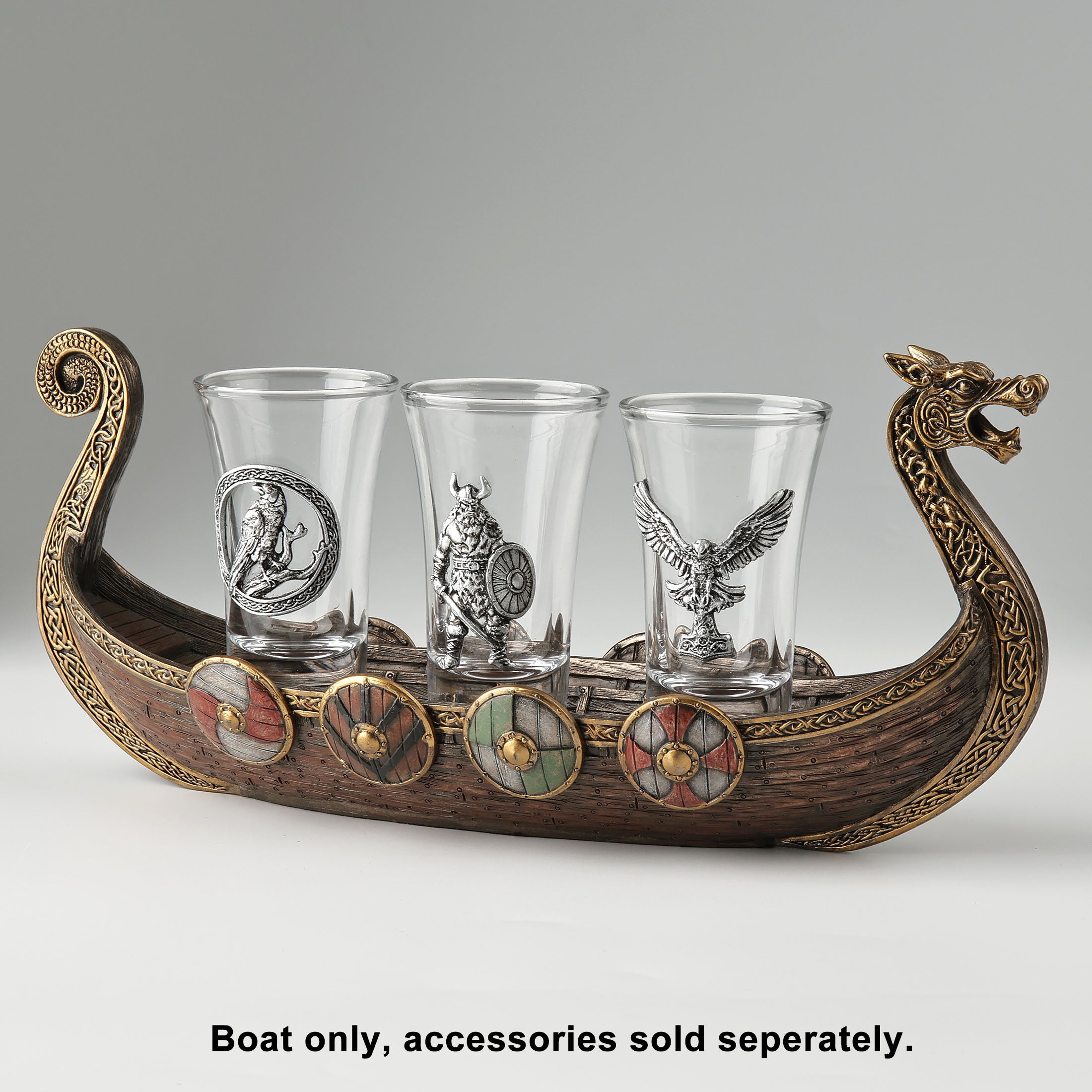 Viking Snekke Long Boat Multipurpose Display Tray