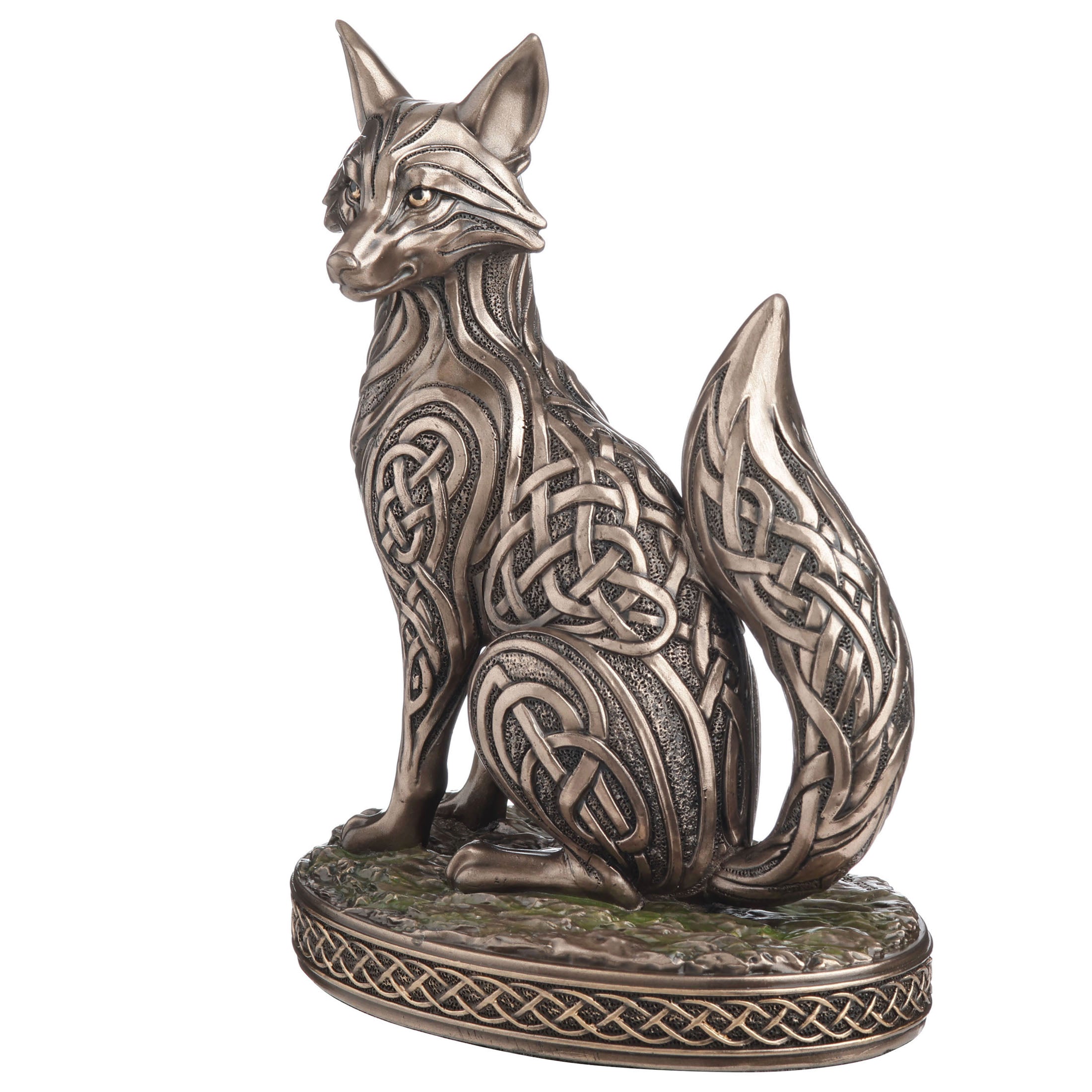 Sitting Fox With Celtic Knot