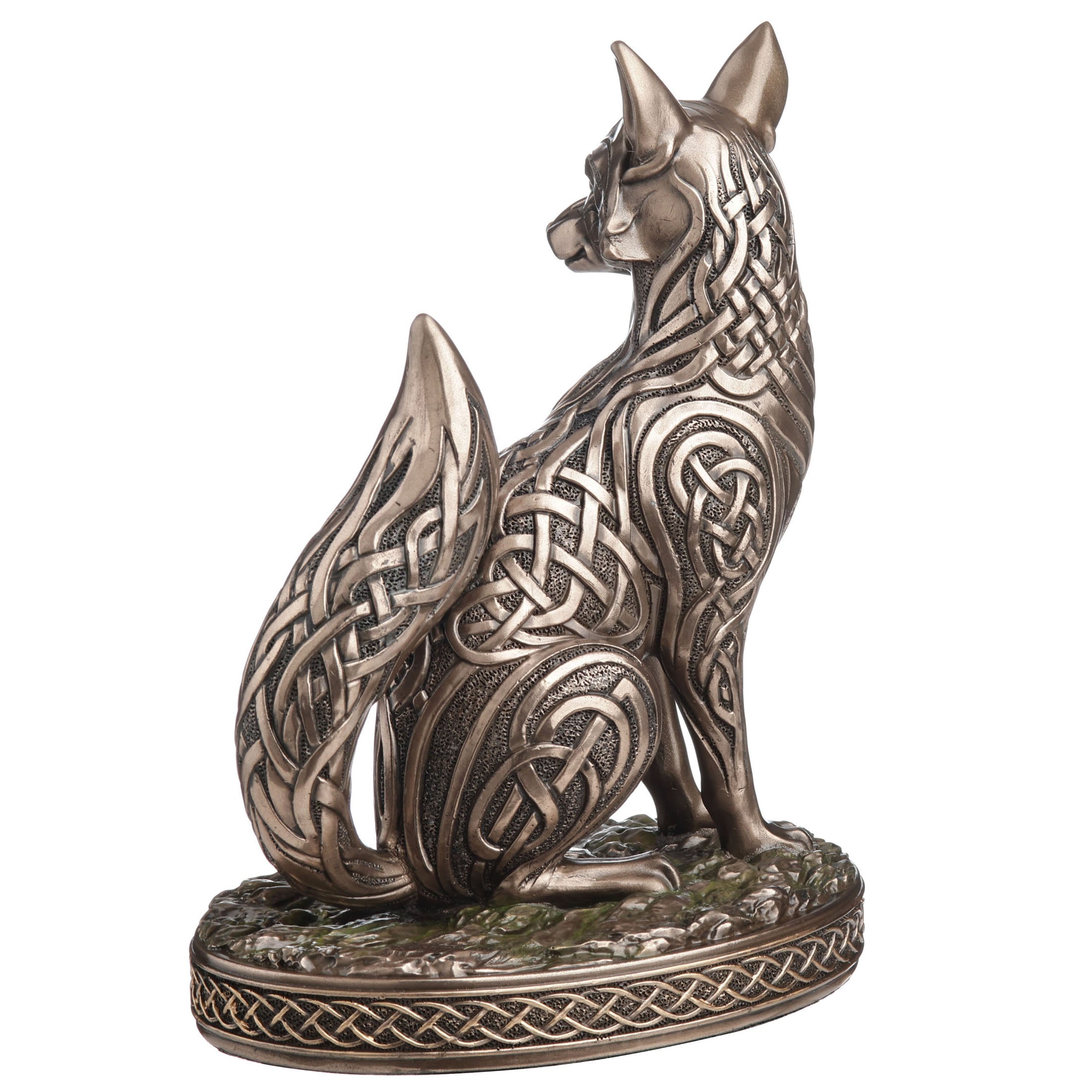 Sitting Fox With Celtic Knot