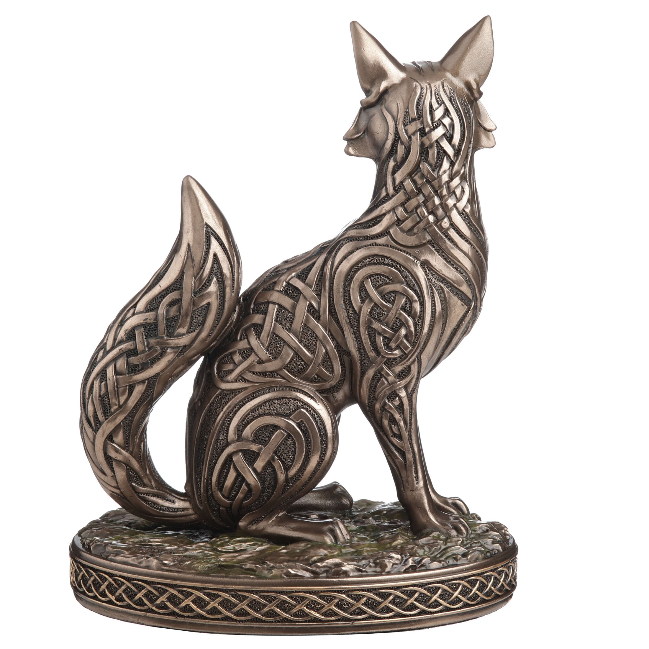 Sitting Fox With Celtic Knot
