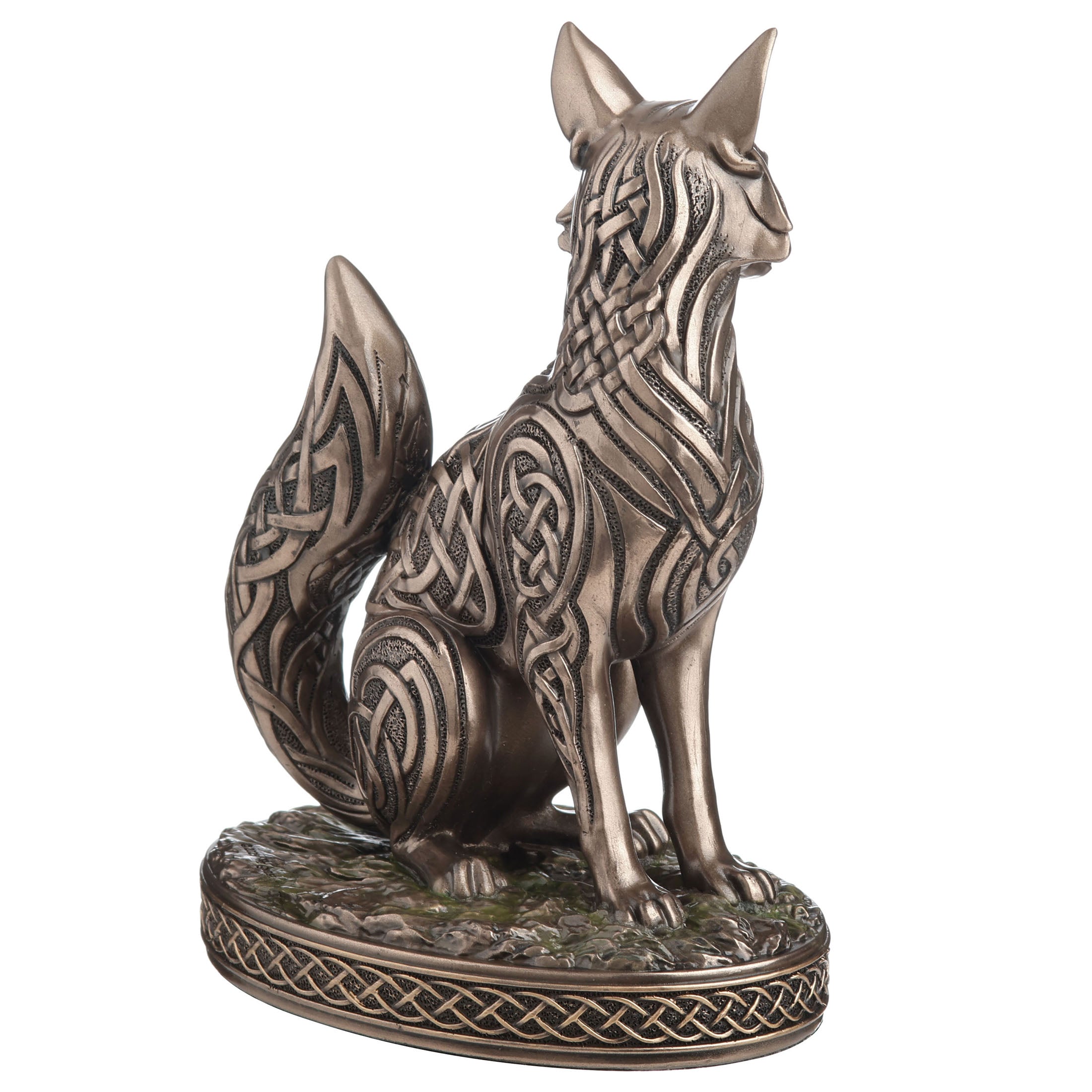 Sitting Fox With Celtic Knot