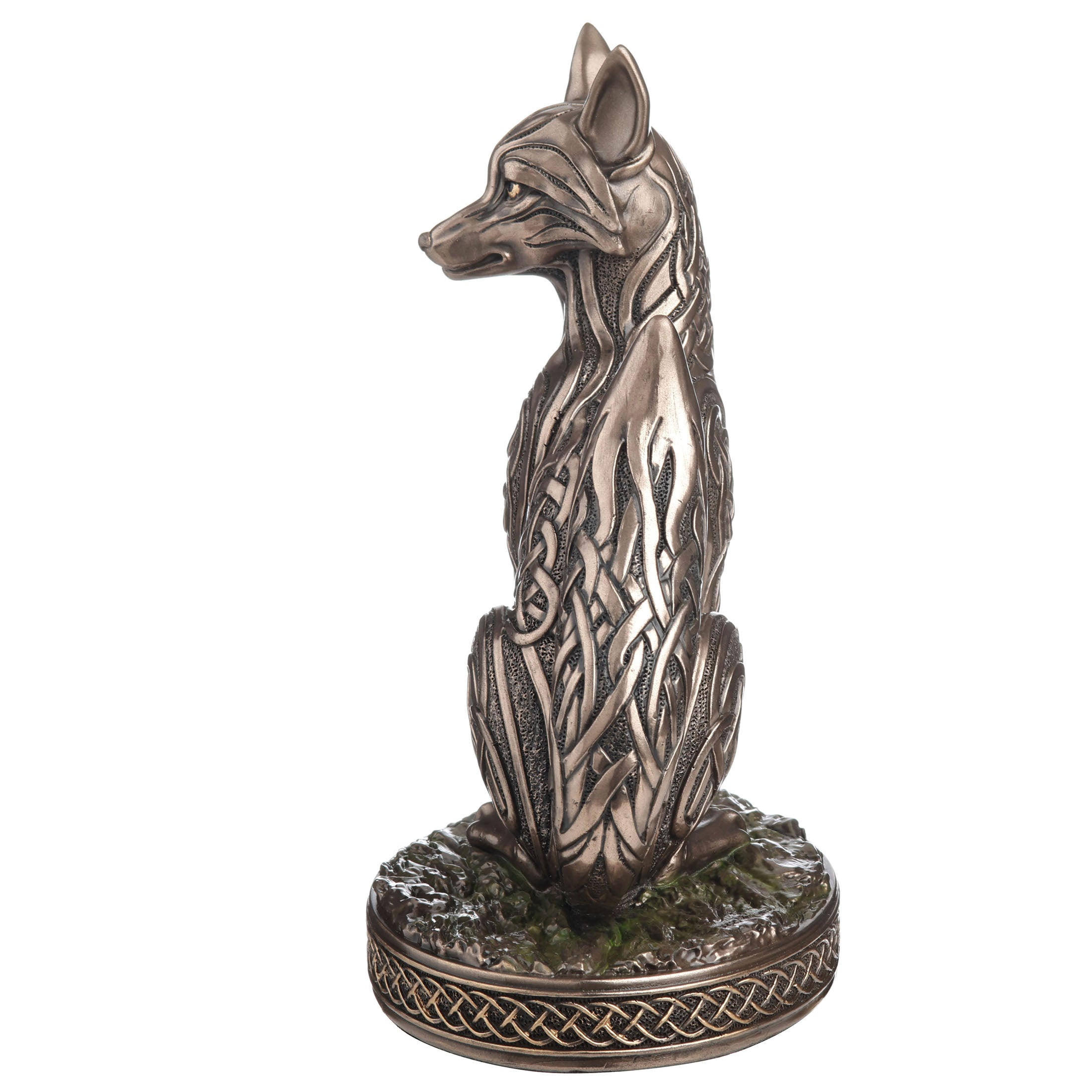 Sitting Fox With Celtic Knot