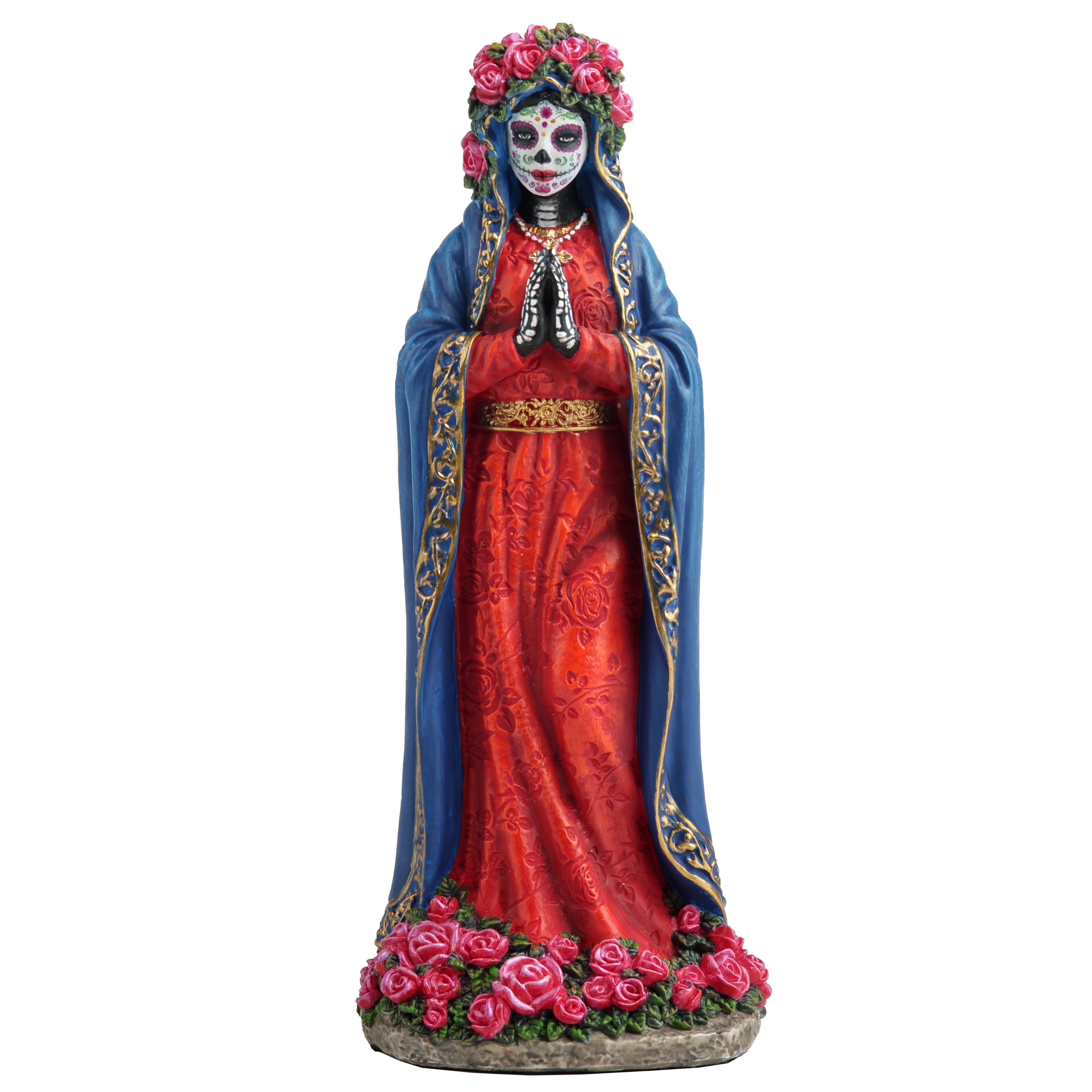 Day Of The Dead Virgin Mary Blue Robe