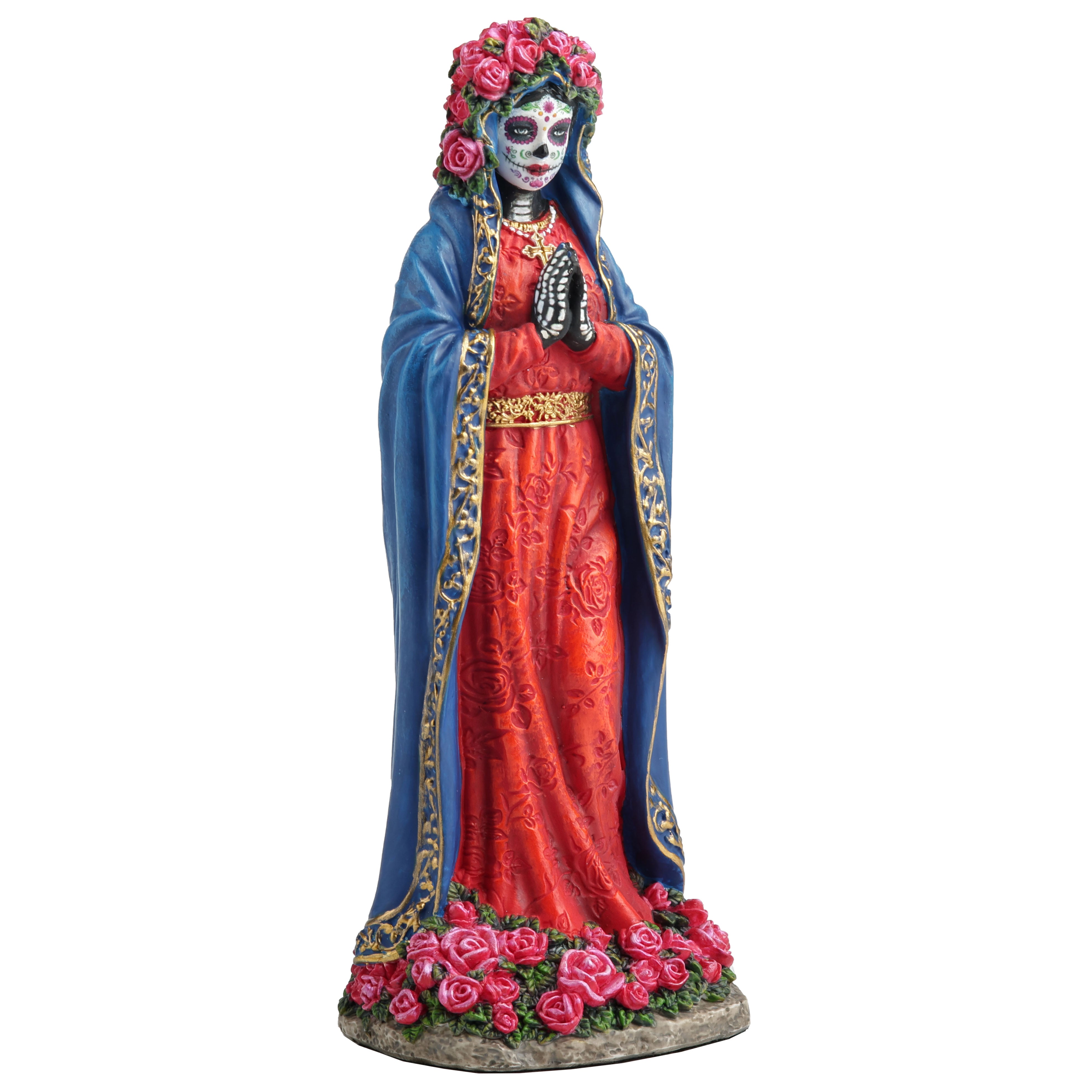 Day Of The Dead Virgin Mary Blue Robe