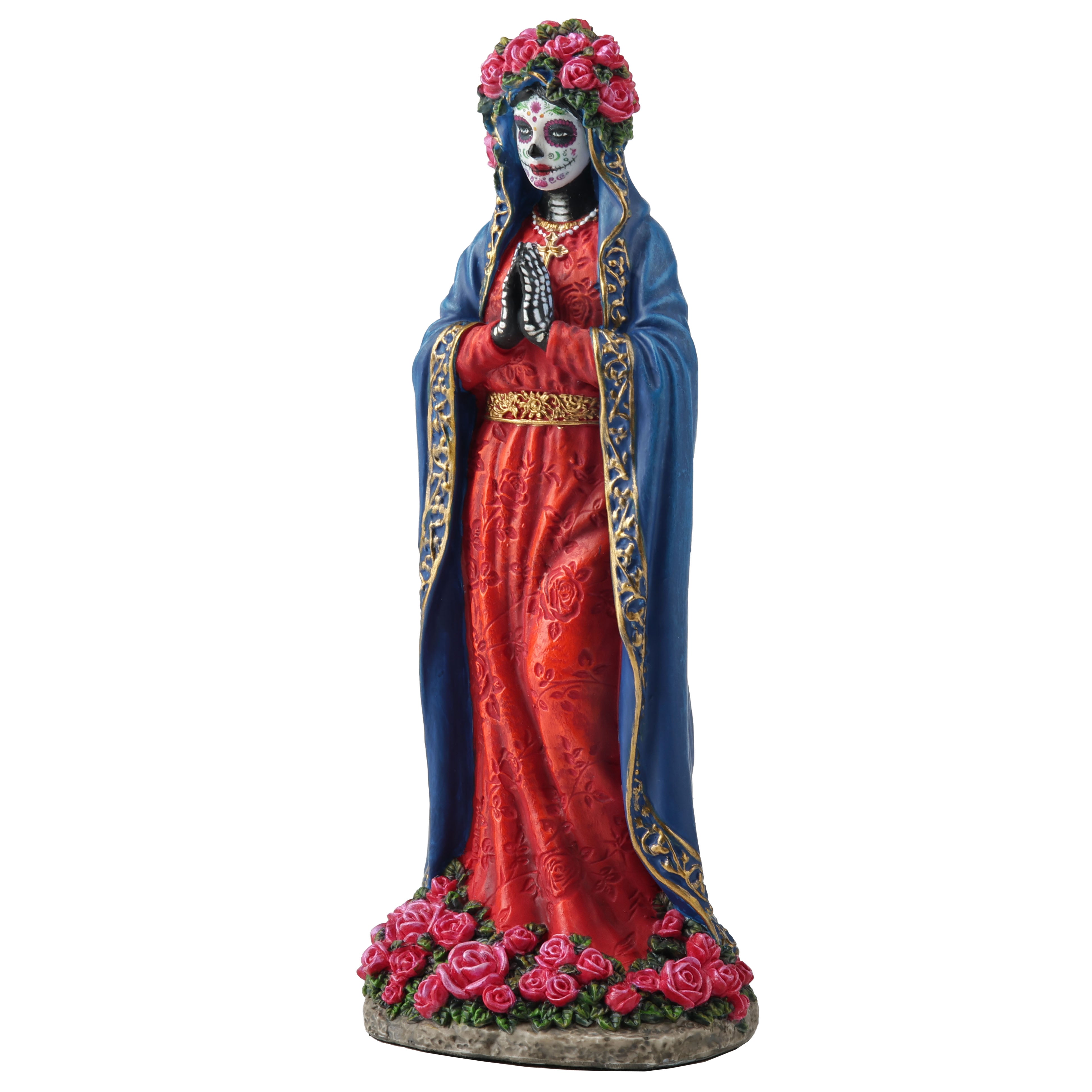 Day Of The Dead Virgin Mary Blue Robe