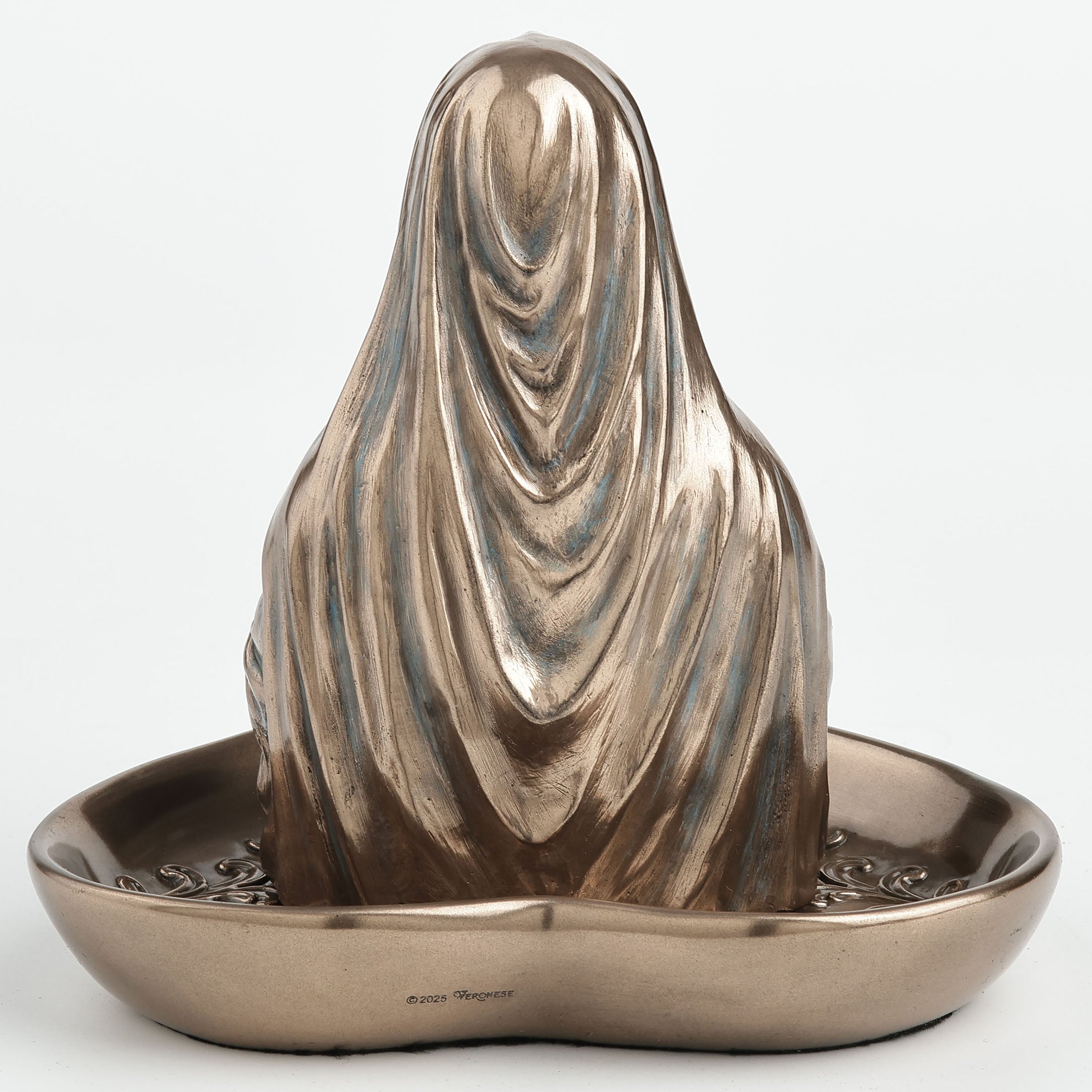 Virgin Mary Bust Immaculate Heart Shaped Tray Desktop Organizer