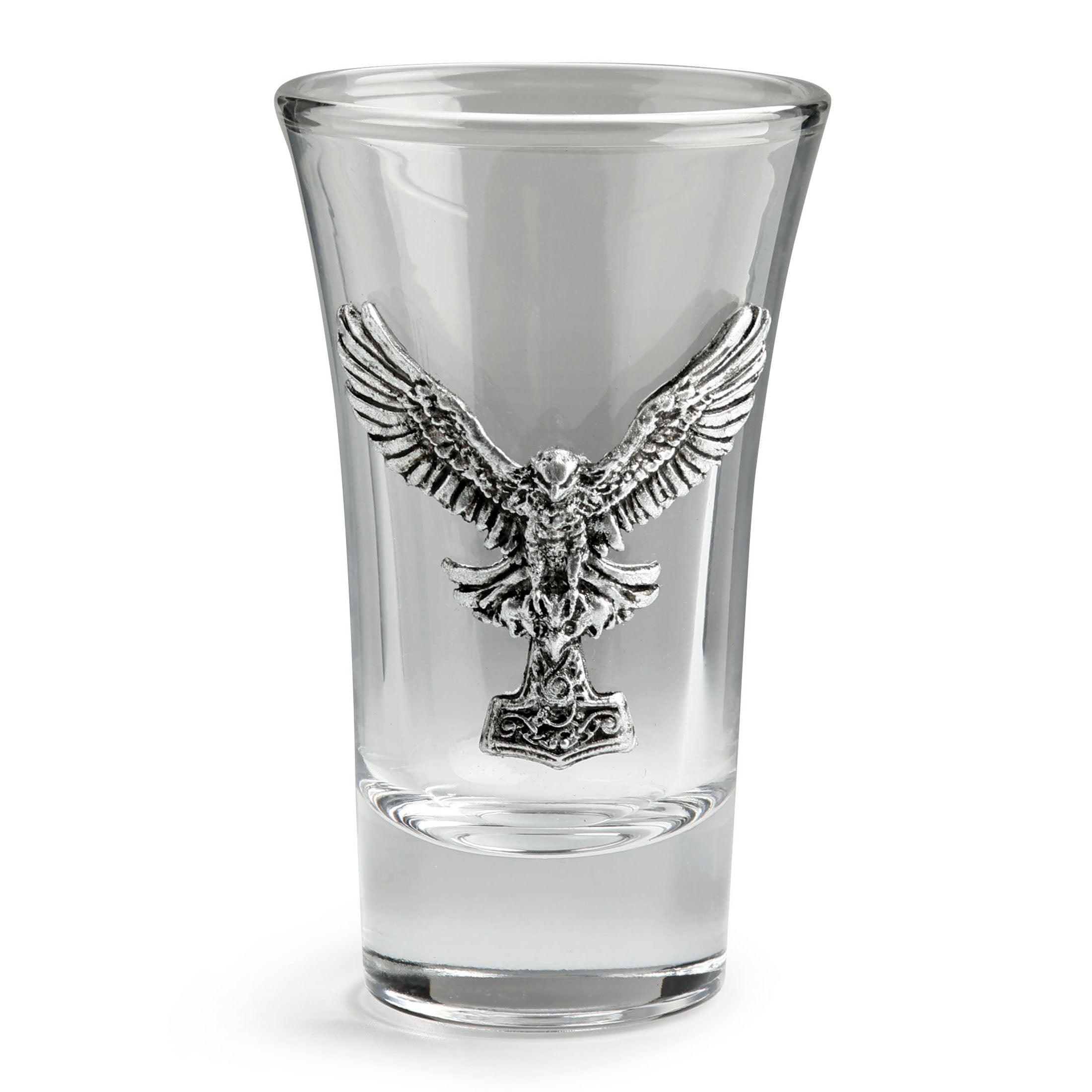Shot Glass Viking Hawk