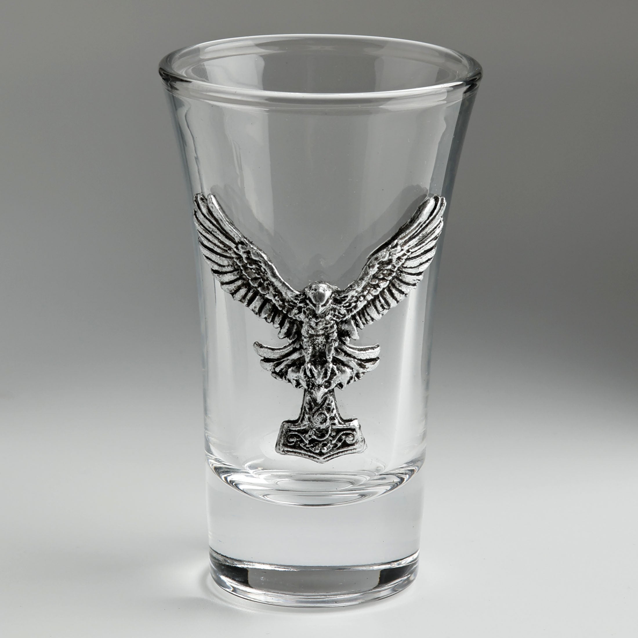 Shot Glass Viking Hawk
