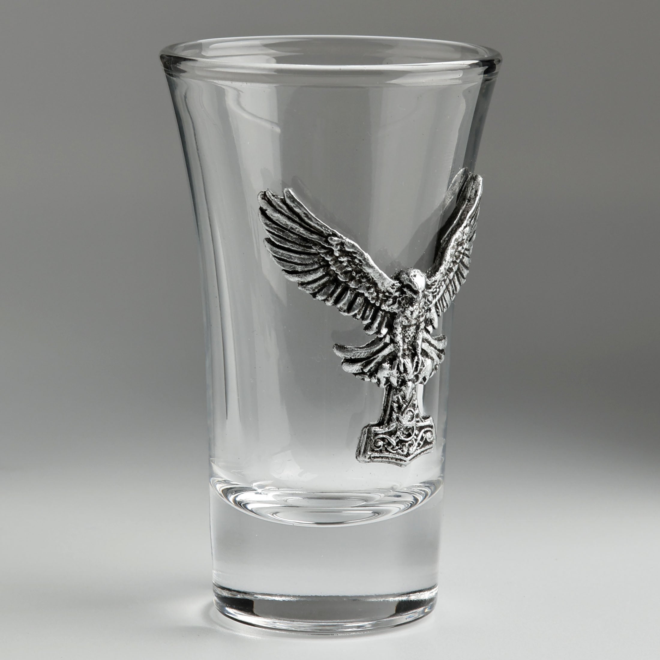 Shot Glass Viking Hawk