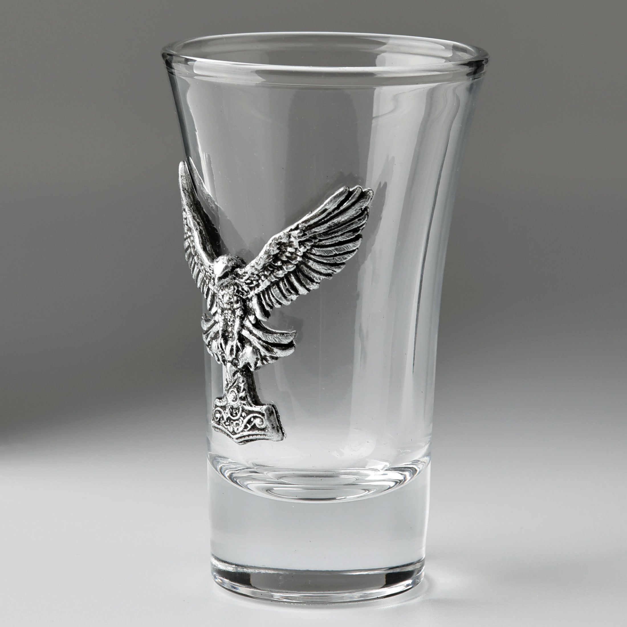 Shot Glass Viking Hawk