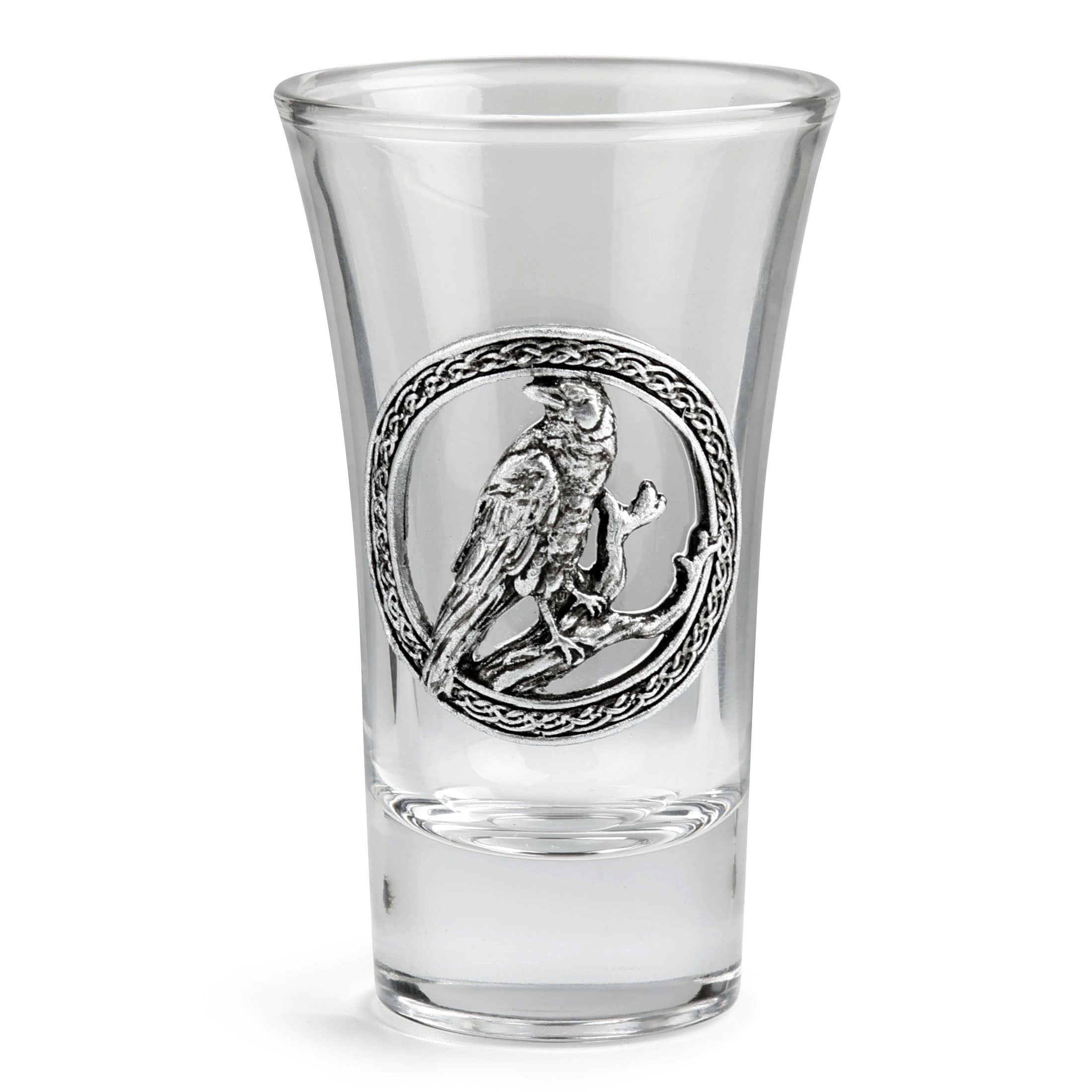 Shot Glass Perching Raven
