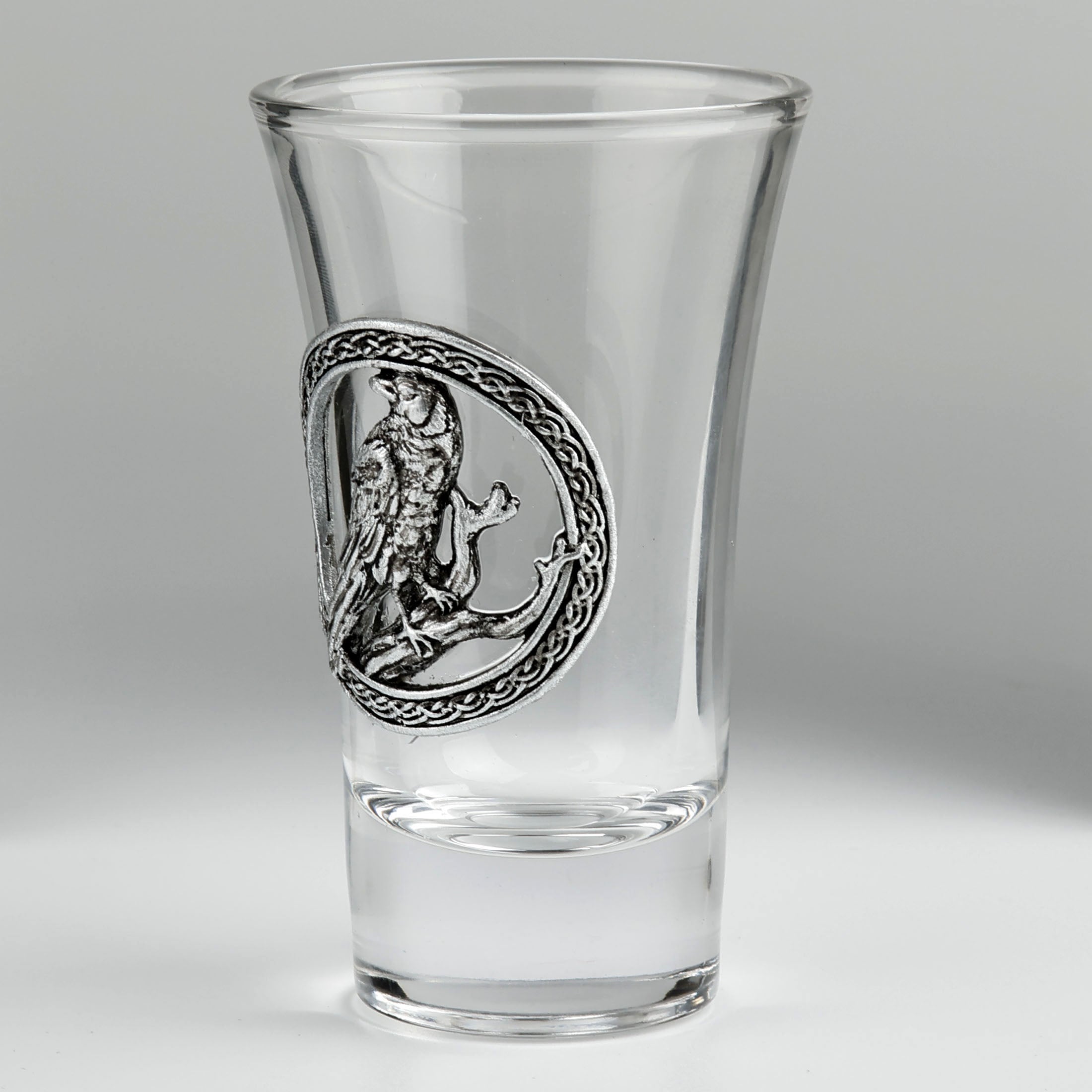 Shot Glass Perching Raven