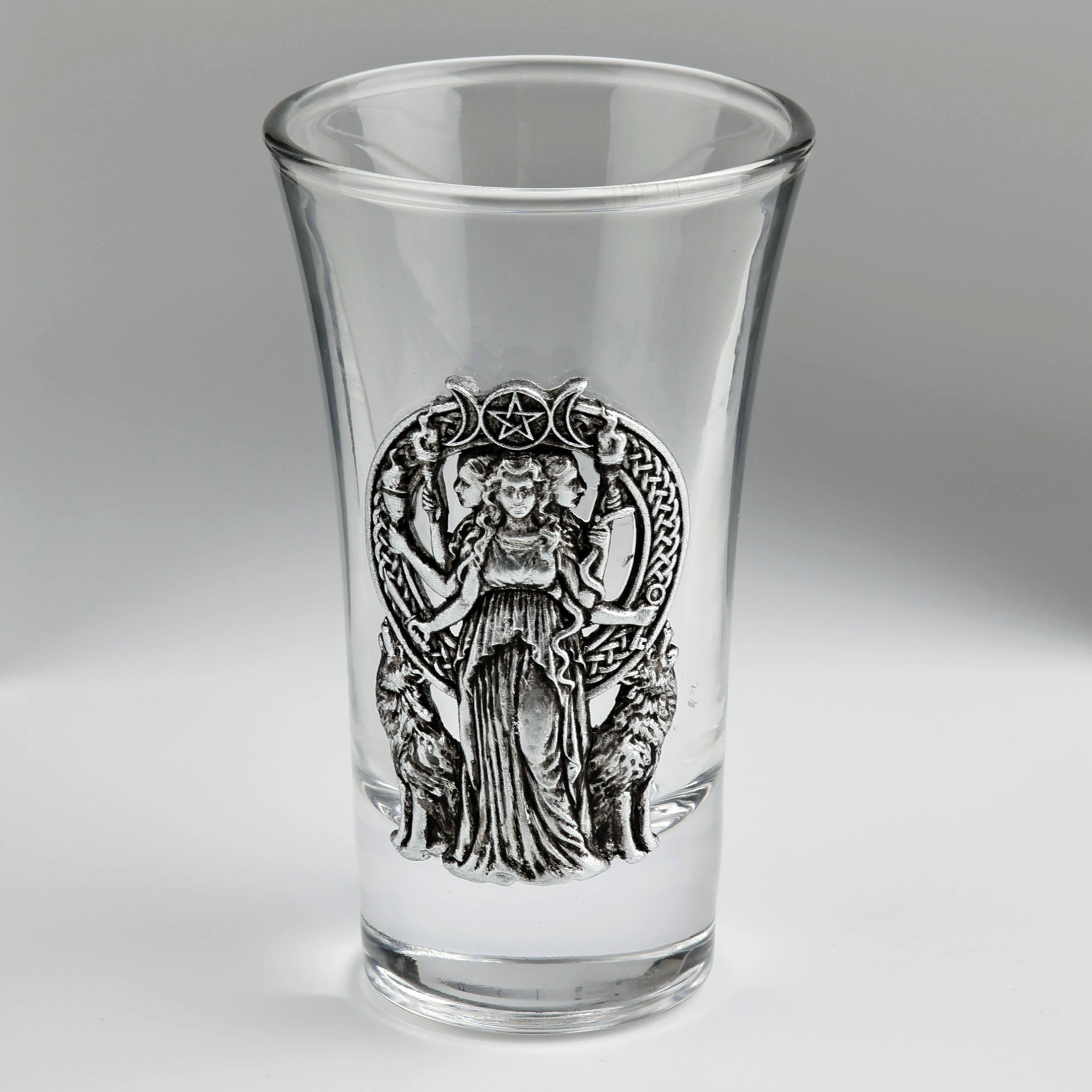 Shotglass Hecate And Wolves