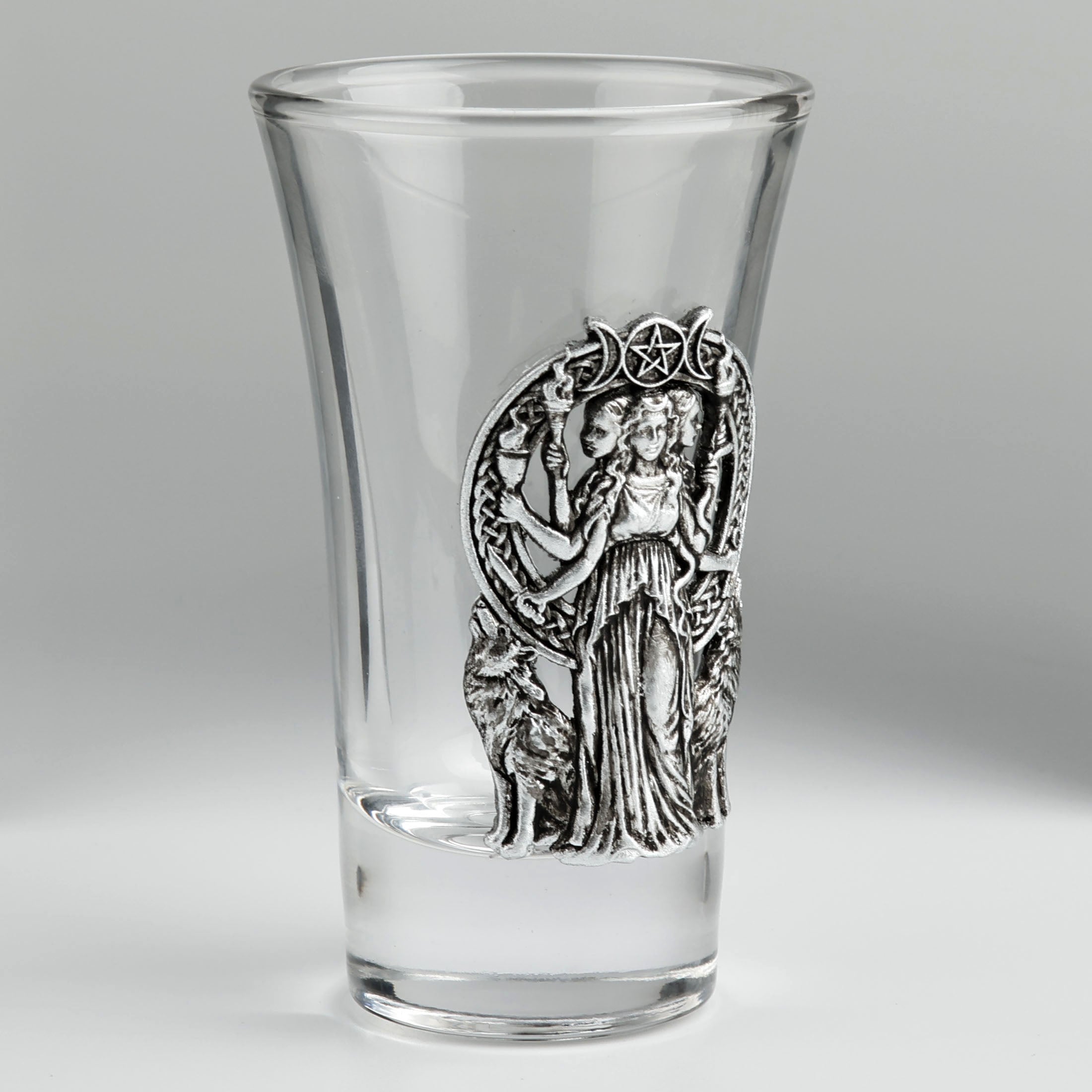 Shotglass Hecate And Wolves