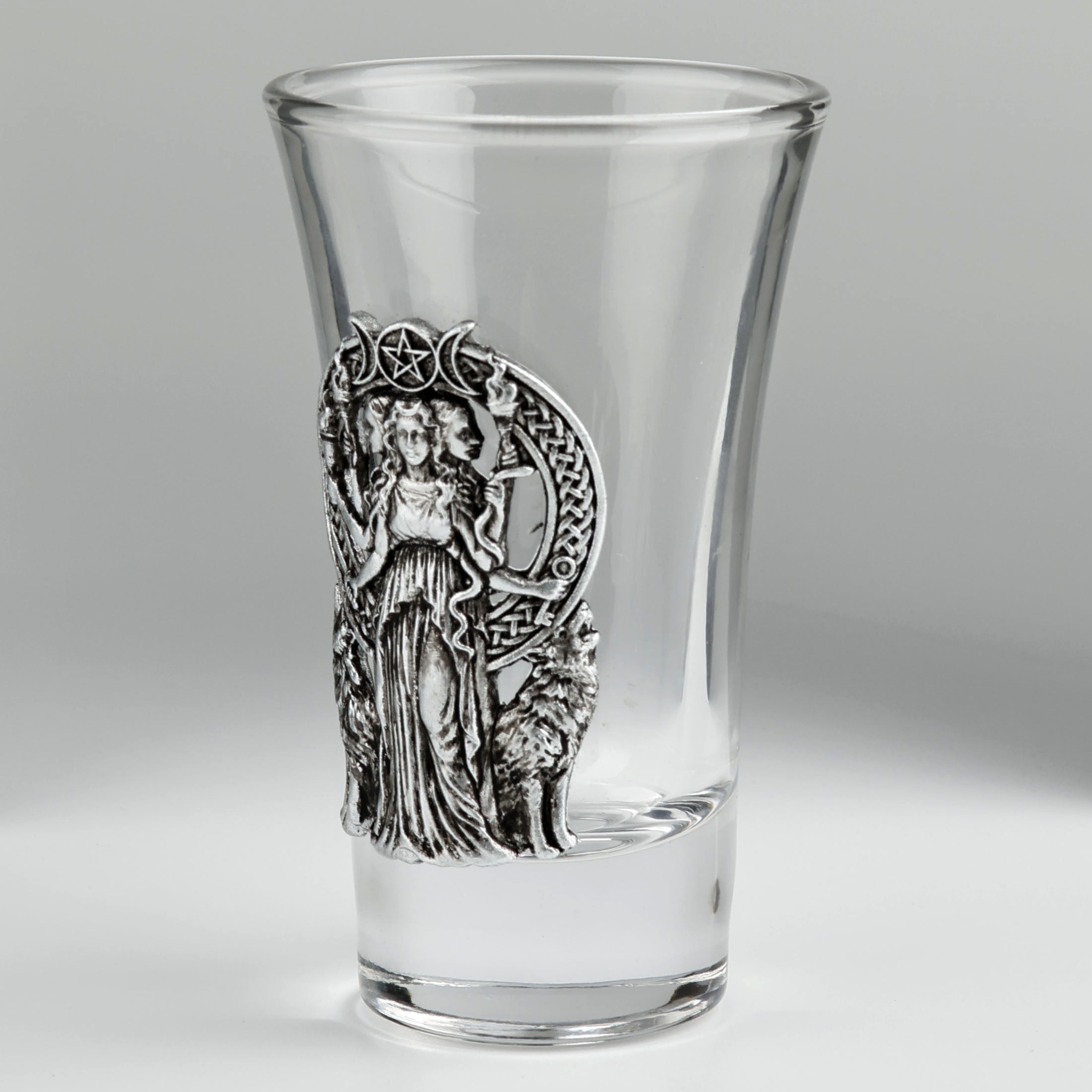 Shotglass Hecate And Wolves