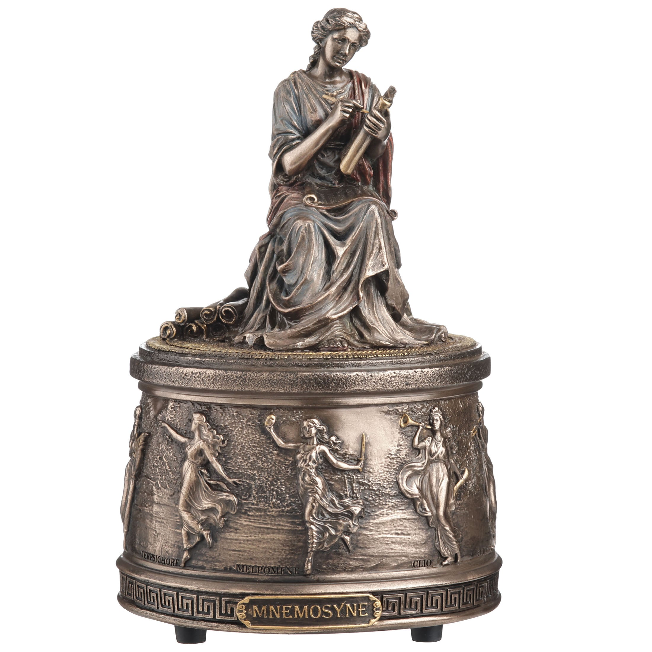 Mnemosyne Greek Goddess of Memory Music Box (Tune: The Children of Piraeus)