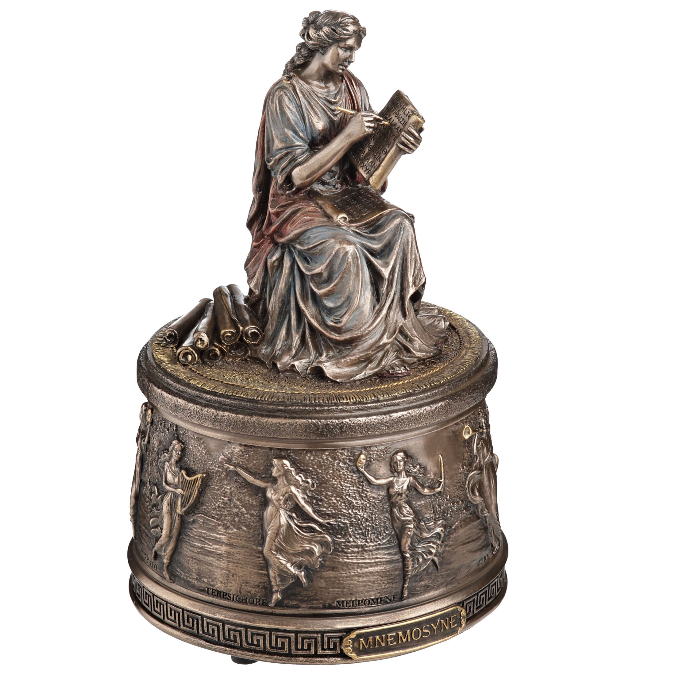 Mnemosyne Greek Goddess of Memory Music Box (Tune: The Children of Piraeus)