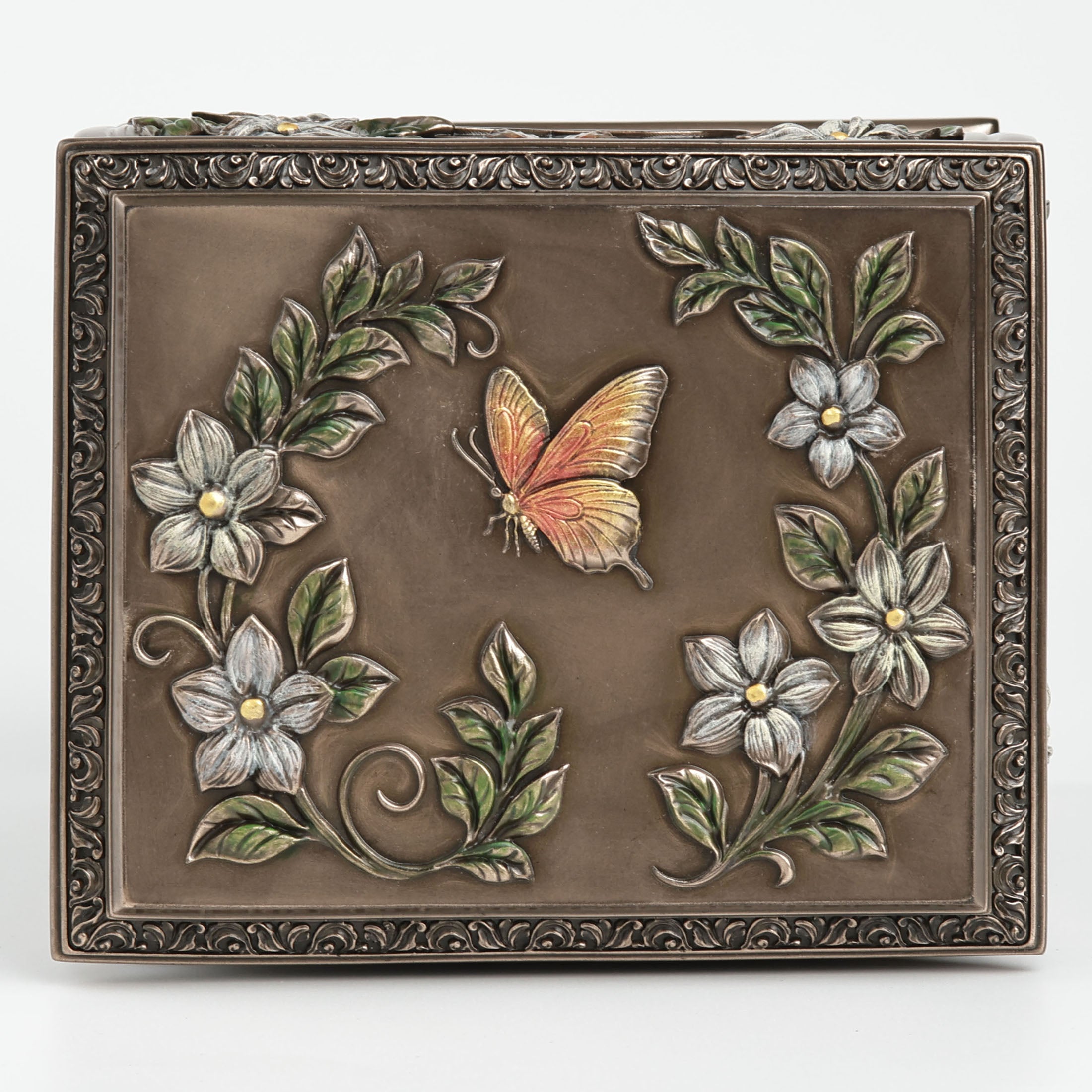 Ornate Floral Relief Memorial Urn (1300 ml)