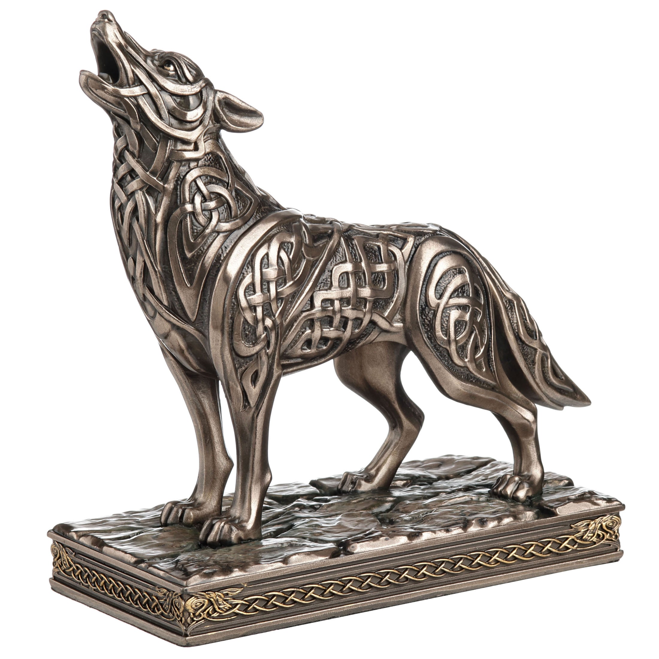 Celtic Knot Howling Wolf