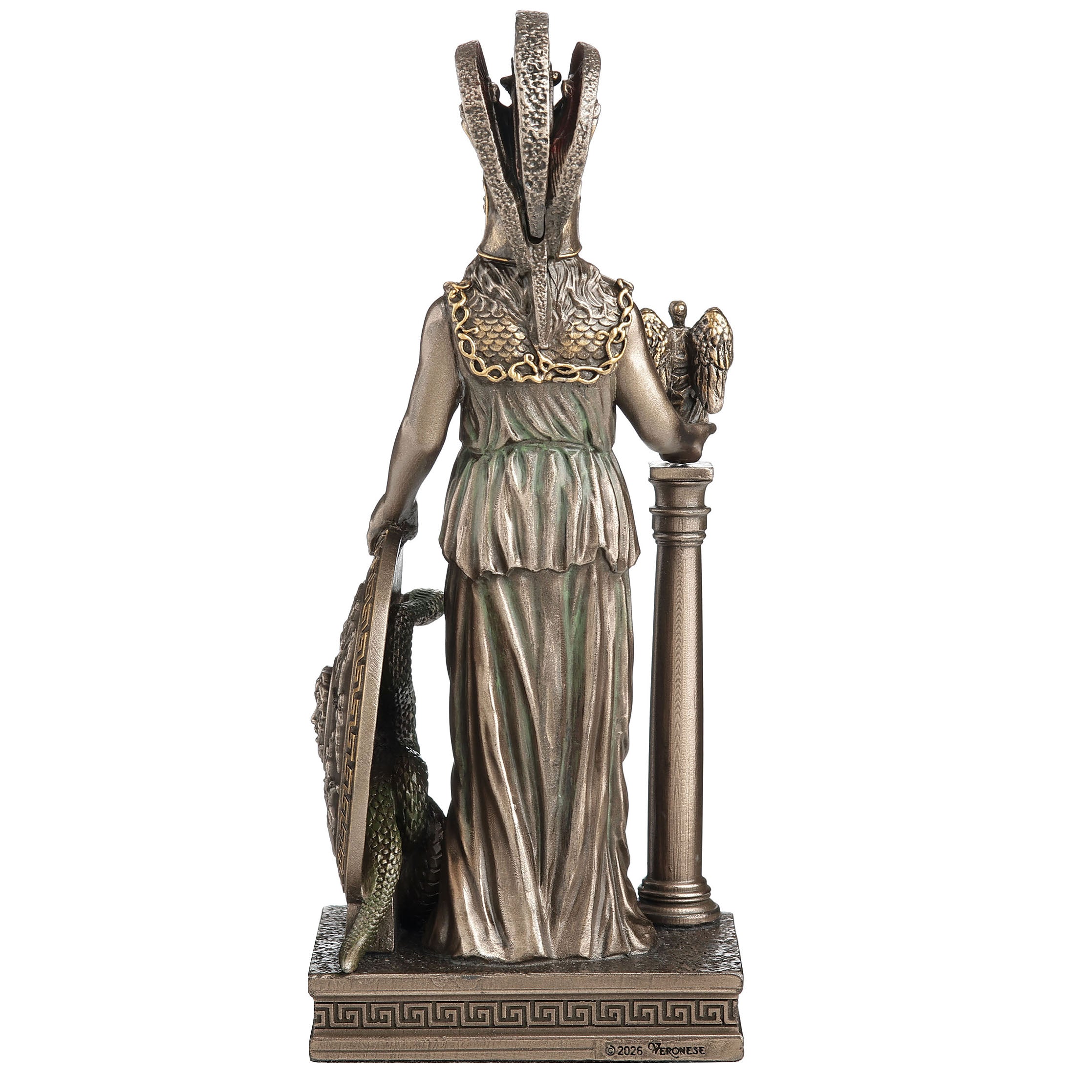 Greek Goddess Athena Holding A Statue Of Nike