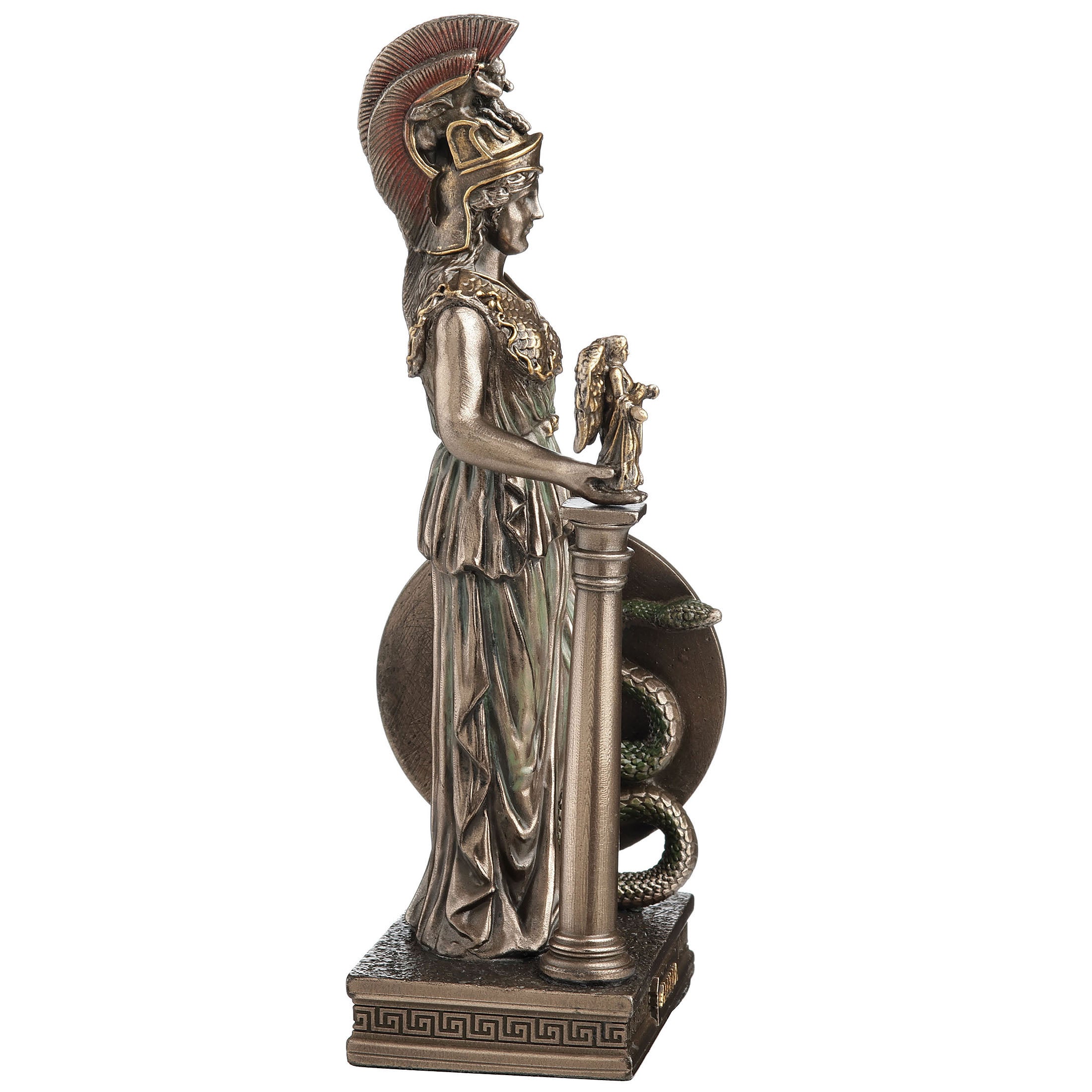 Greek Goddess Athena Holding A Statue Of Nike