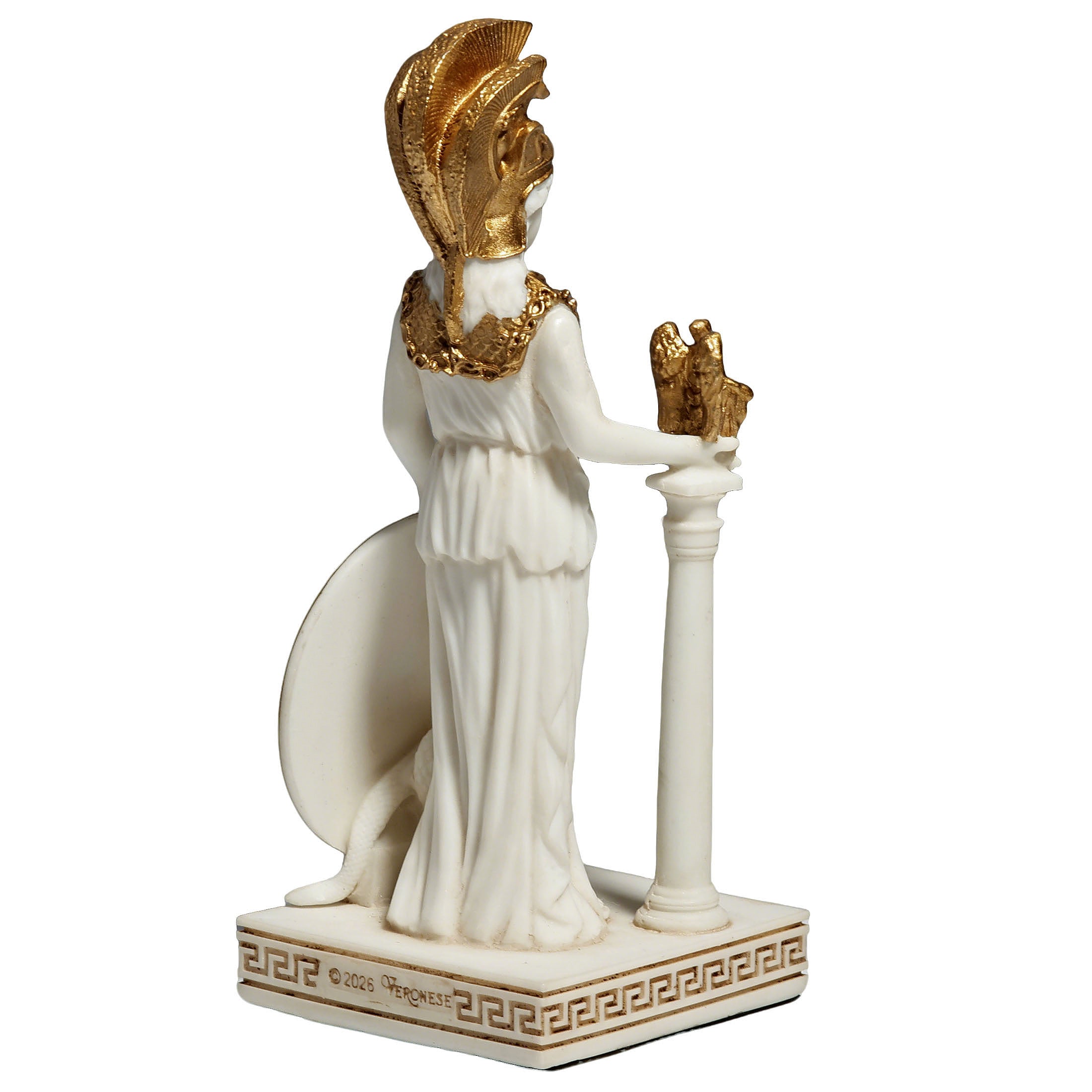 Greek Goddess Athena Holding A Statue Of Nike
