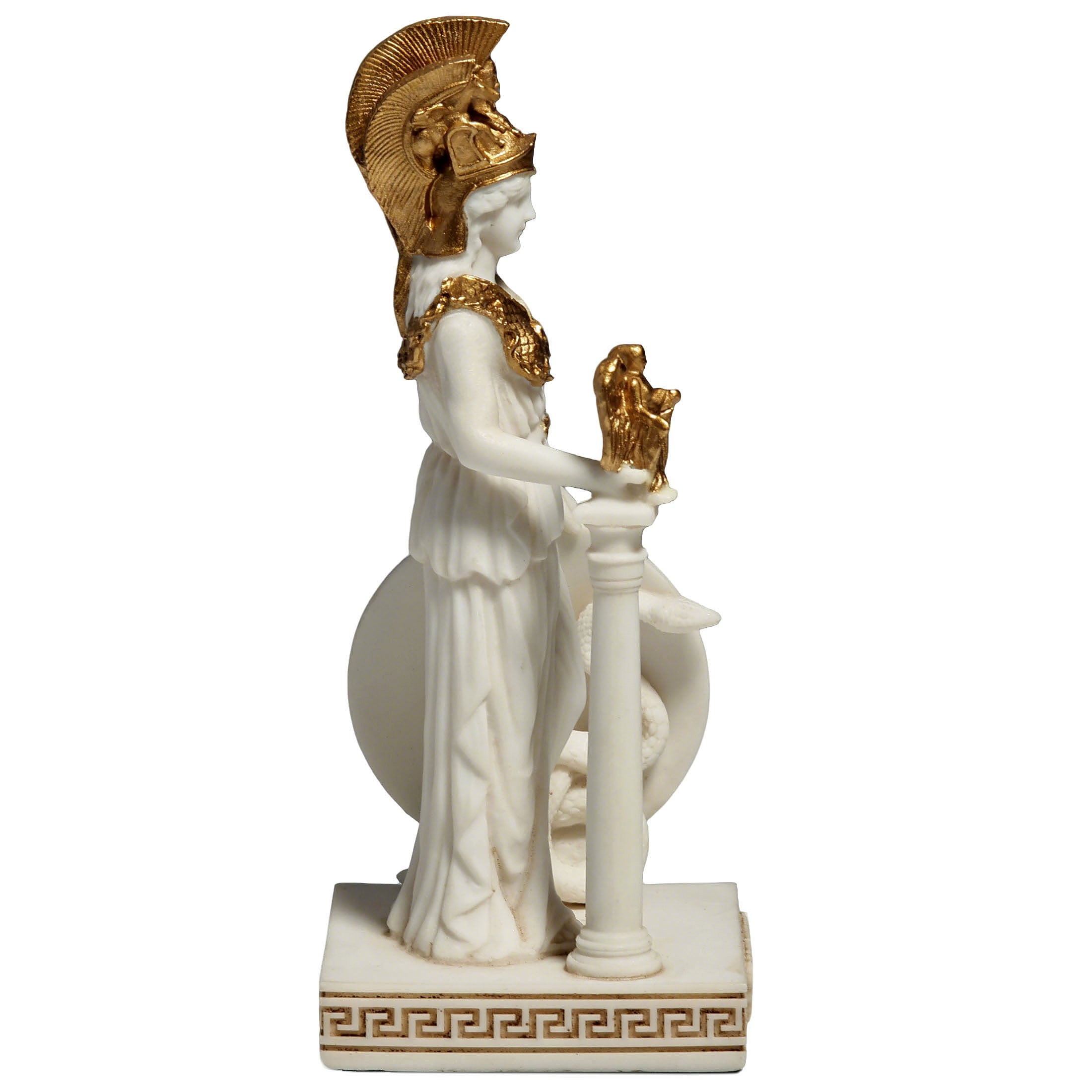 Greek Goddess Athena Holding A Statue Of Nike