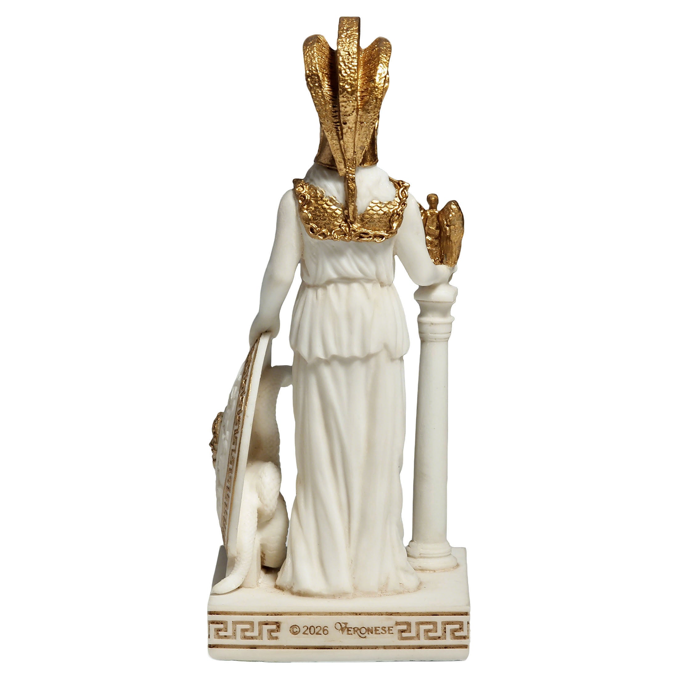 Greek Goddess Athena Holding A Statue Of Nike