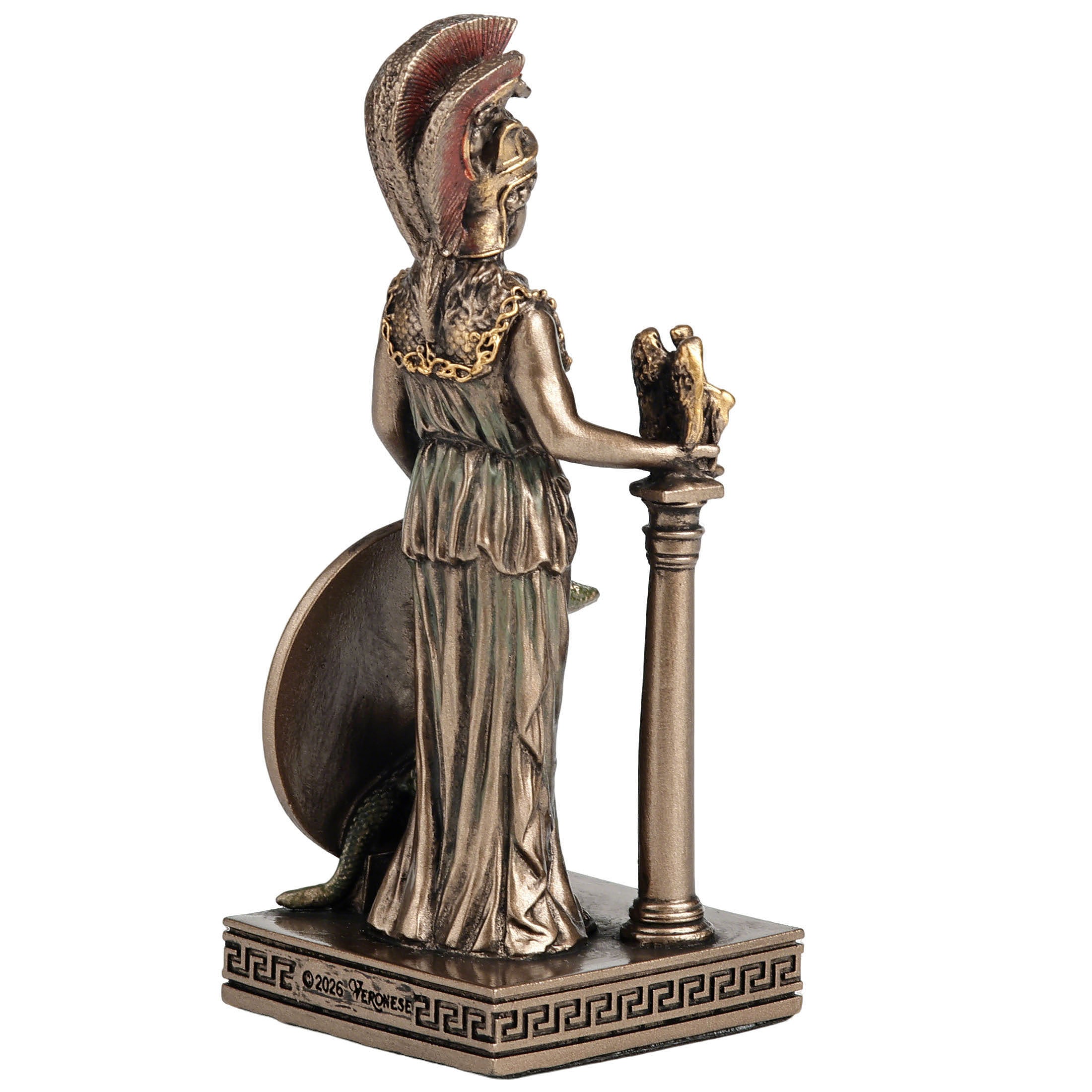 Greek Goddess Athena Holding A Statue Of Nike
