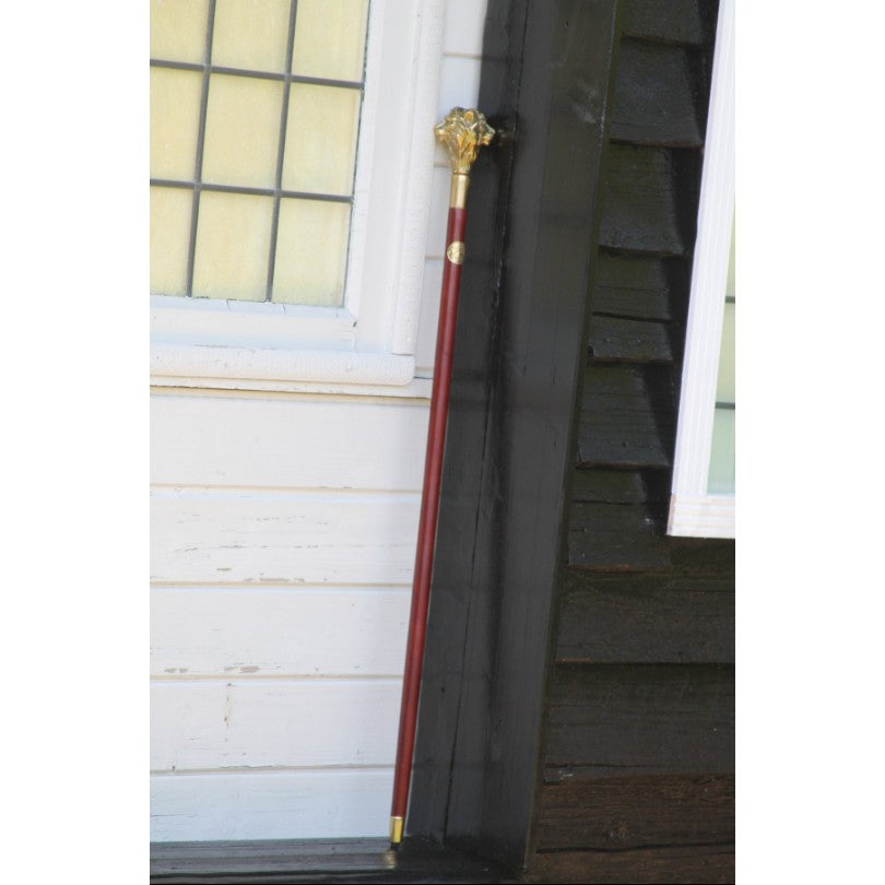 Walking Stick with Handle of a Lion's Head | Animal Sculptures