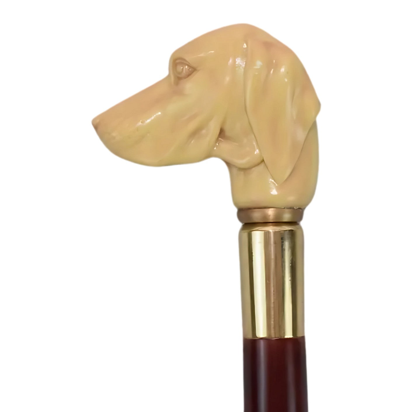 Walking Stick with Resin Handle of a Dog | Animal Sculptures
