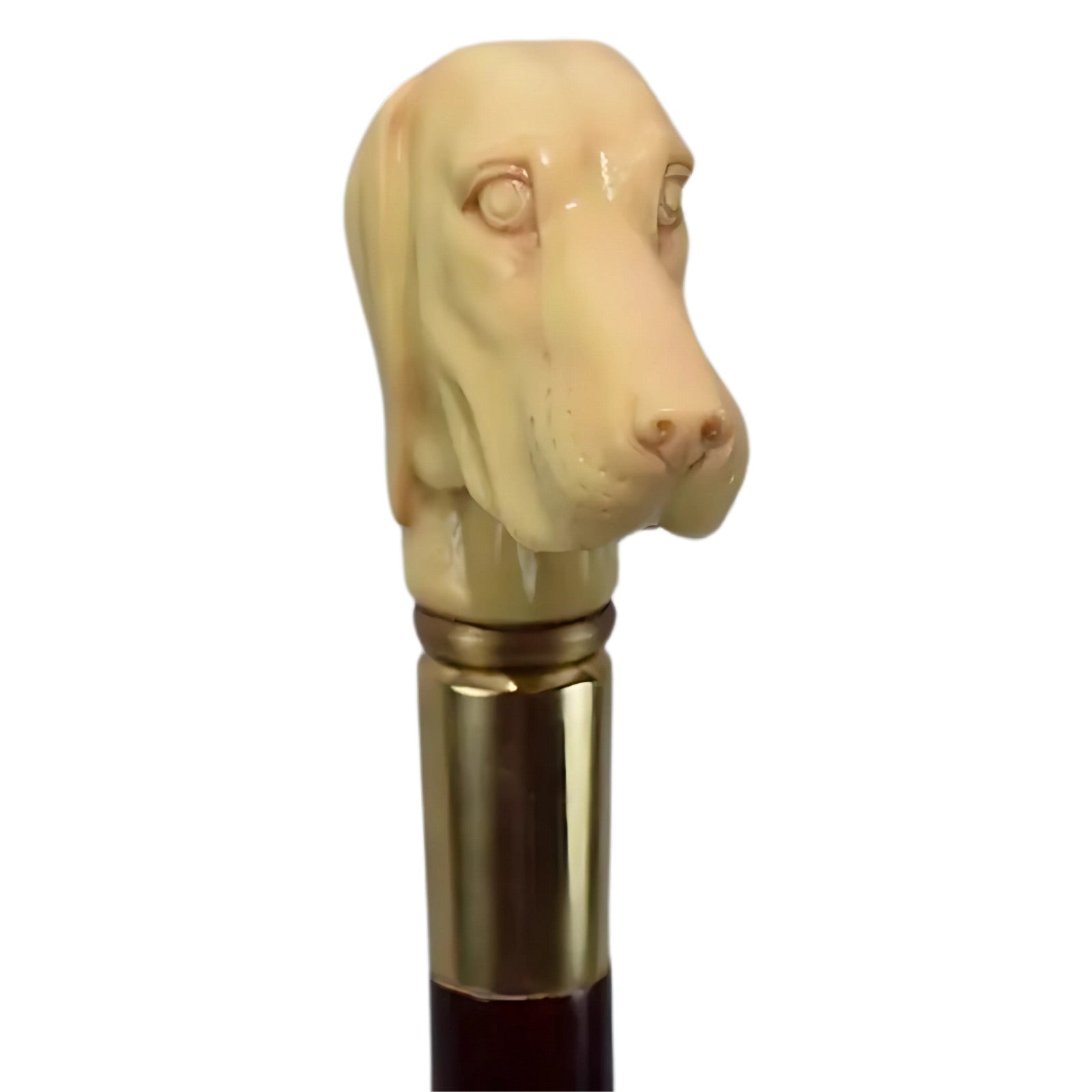 Walking Stick with Resin Handle of a Dog | Animal Sculptures