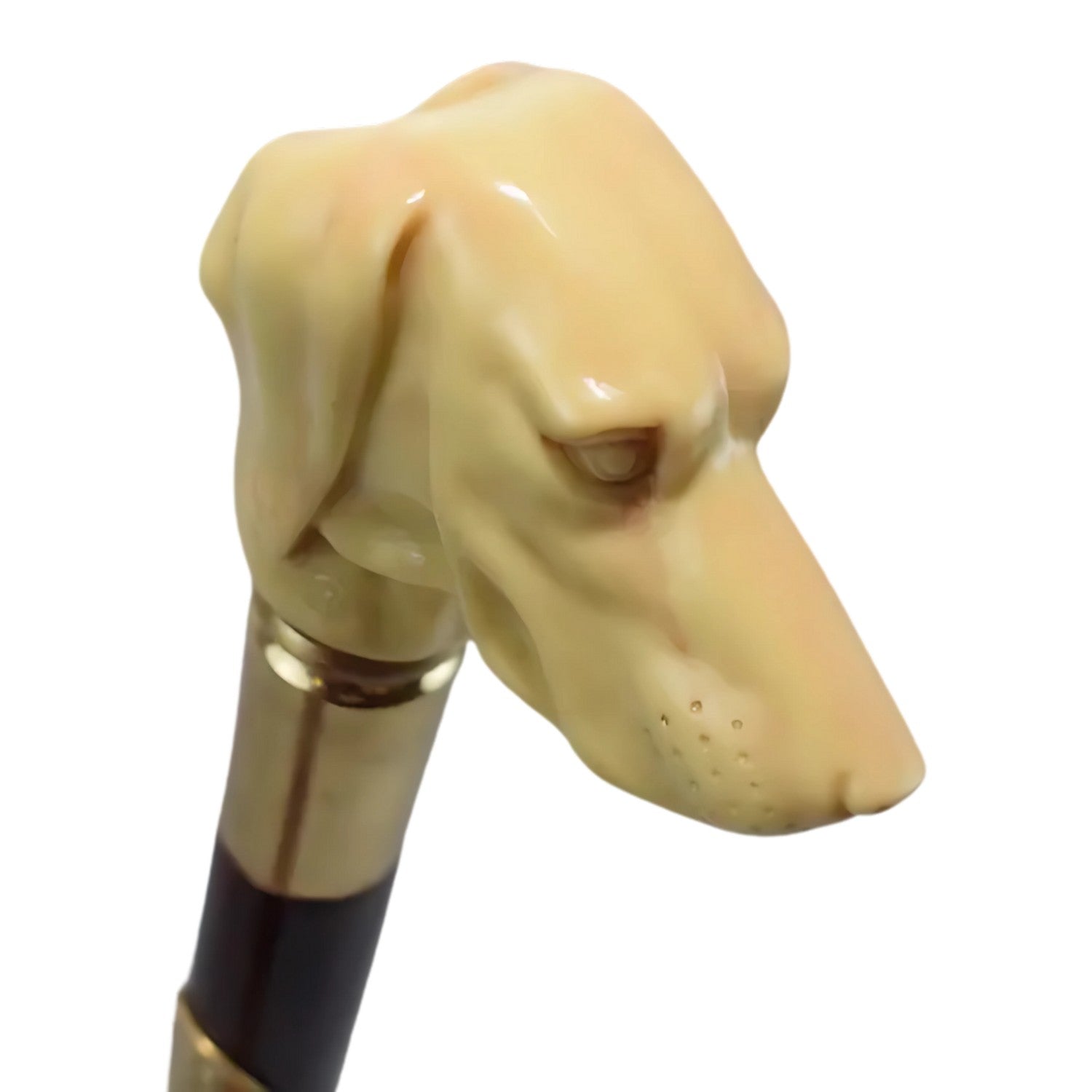 Walking Stick with Resin Handle of a Dog | Animal Sculptures