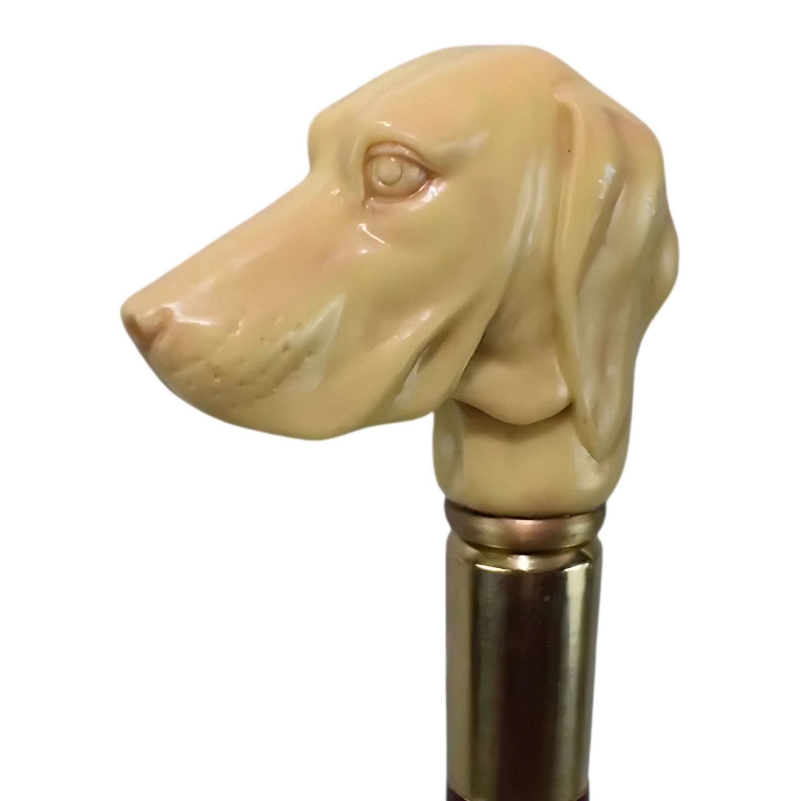 Walking Stick with Resin Handle of a Dog | Animal Sculptures