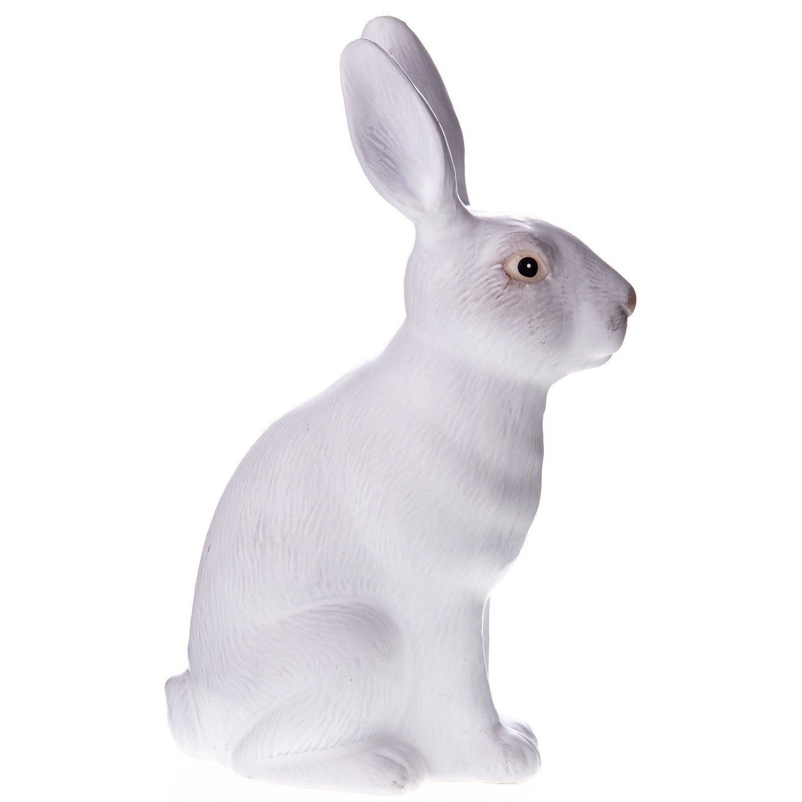 White Ceramic Rabbit Figurine | Animal Sculptures | Home Decor