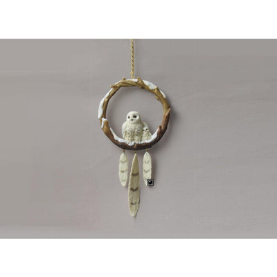 White Snow Owl Hanging | Animal Sculptures | Home Decor