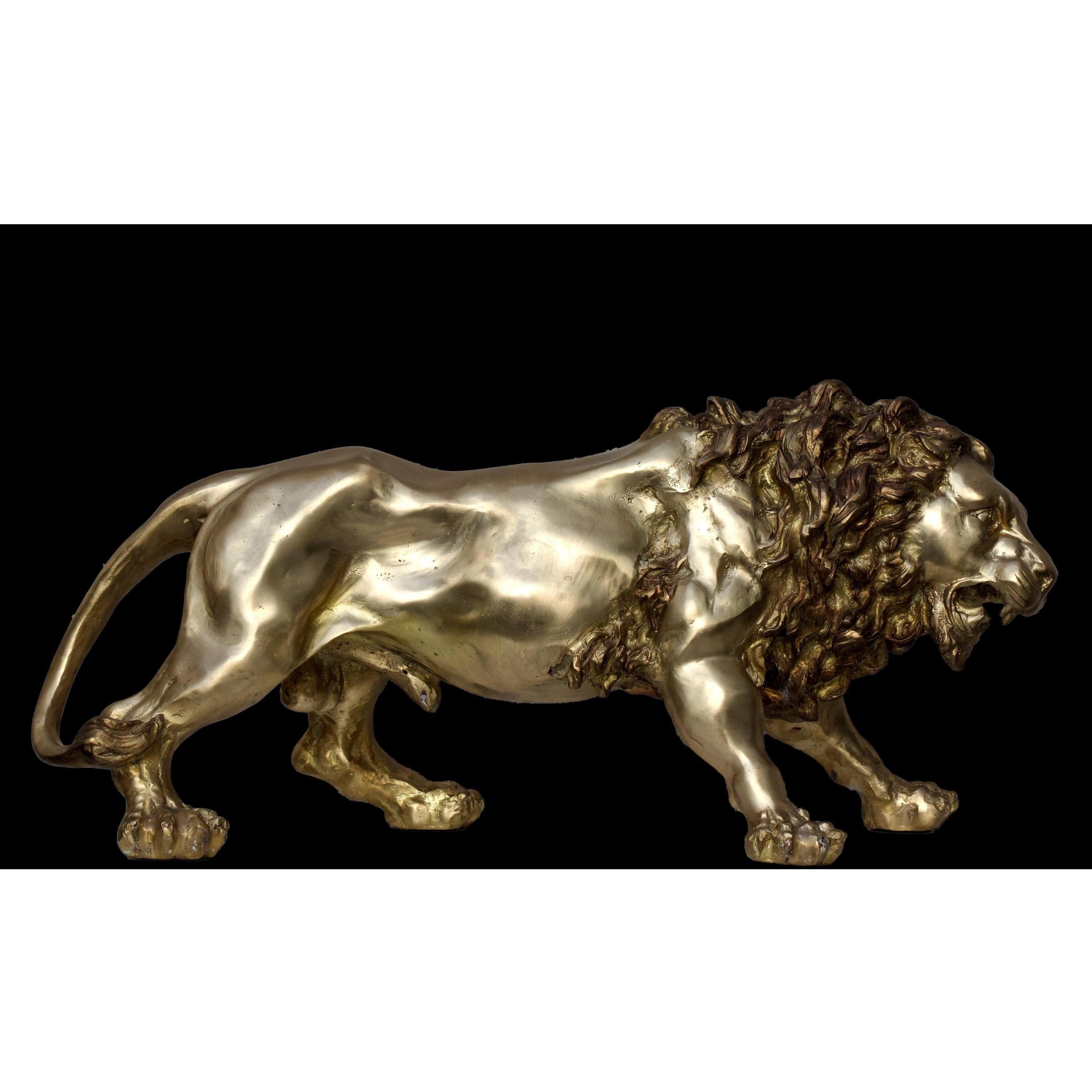 Wild Lion Bronze | Animal Sculptures | Home Decor | Handcrafted