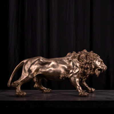 Wild Lion Bronze | Animal Sculptures | Home Decor | Handcrafted