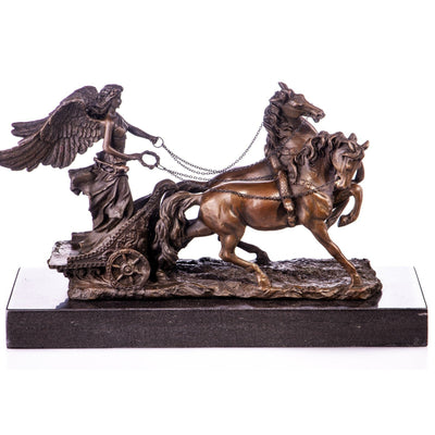 Winged Victory Nike Chariot Sculpture | Mythology & Deity Sculptures