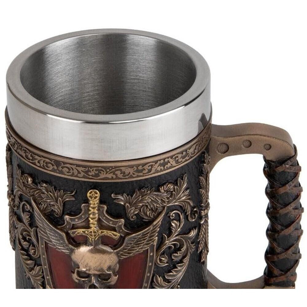 Winger Skull Crest Beer Stein | Curios & Collectibles | Home Decor