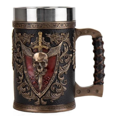Winger Skull Crest Beer Stein | Curios & Collectibles | Home Decor