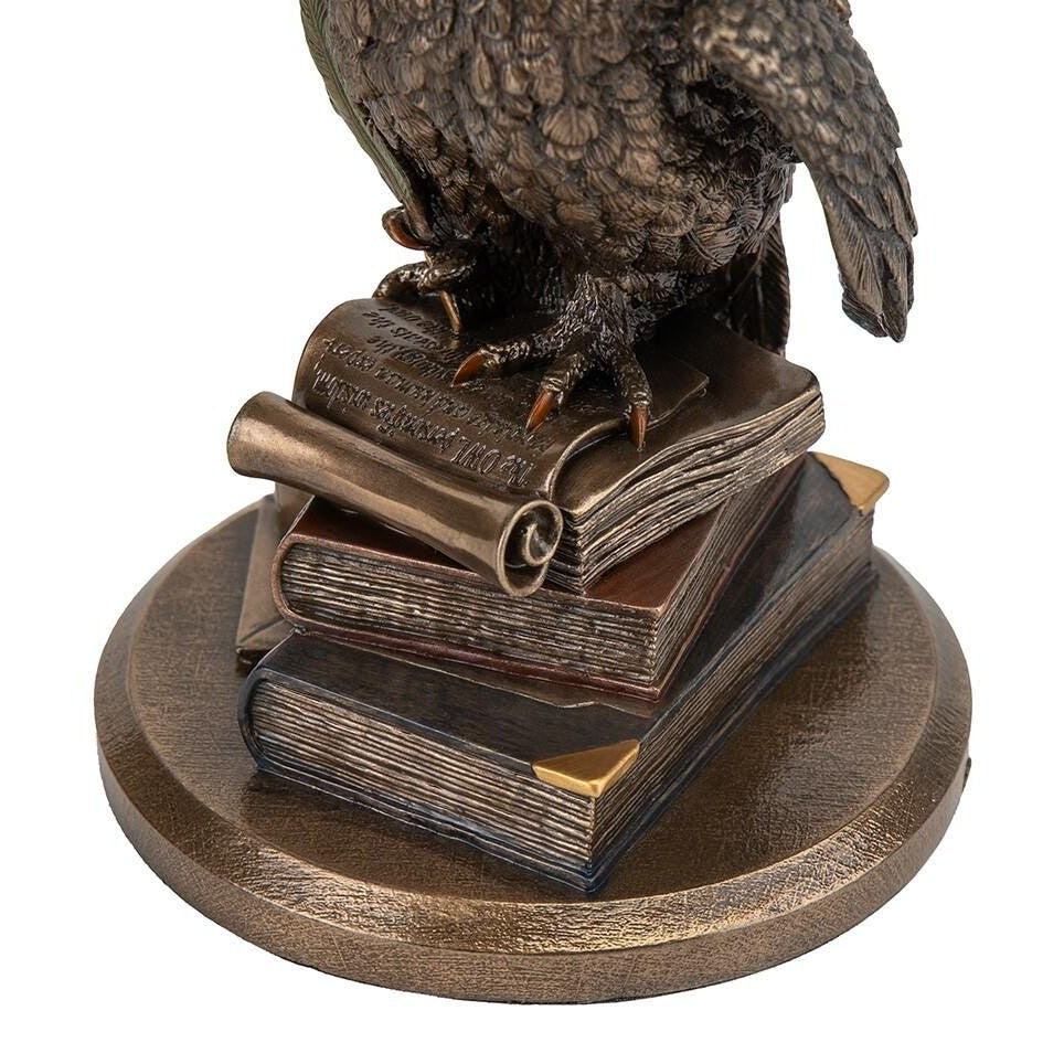 Wise Owl Sculpture on Books | Animal Sculptures | Home Decor