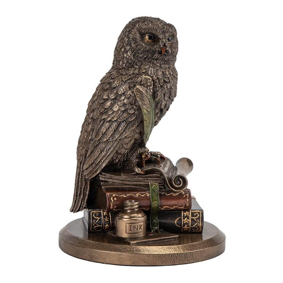 Wise Owl Sculpture on Books | Animal Sculptures | Home Decor