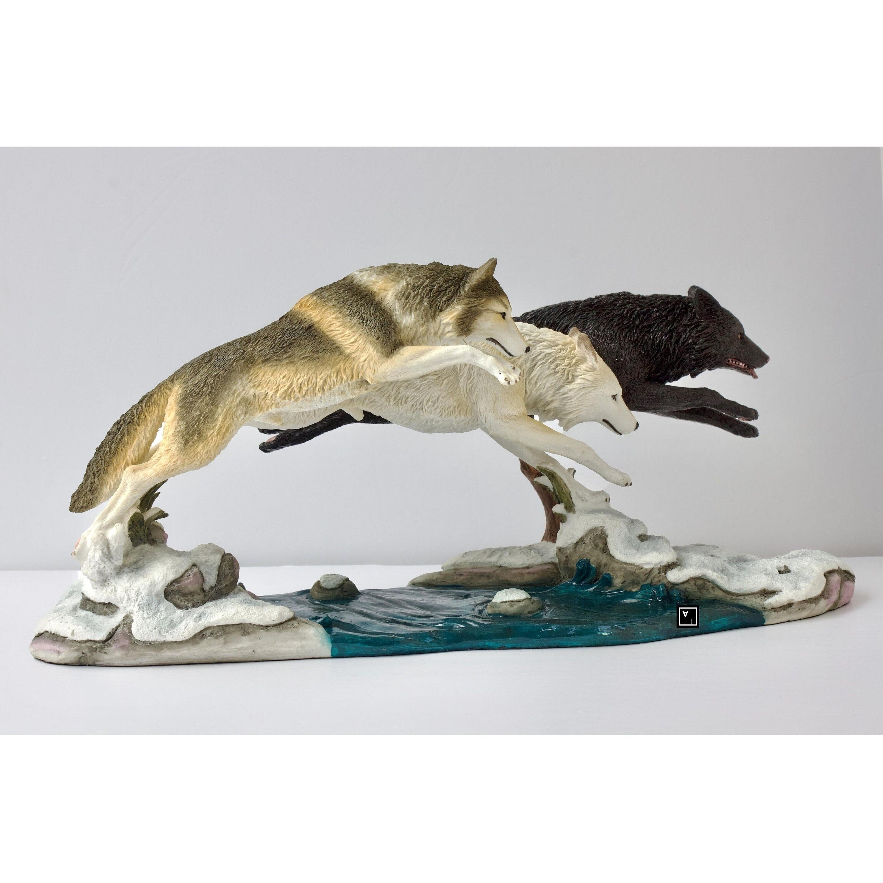 Wolf Pack | Animal Sculptures | Home Decor | Handcrafted