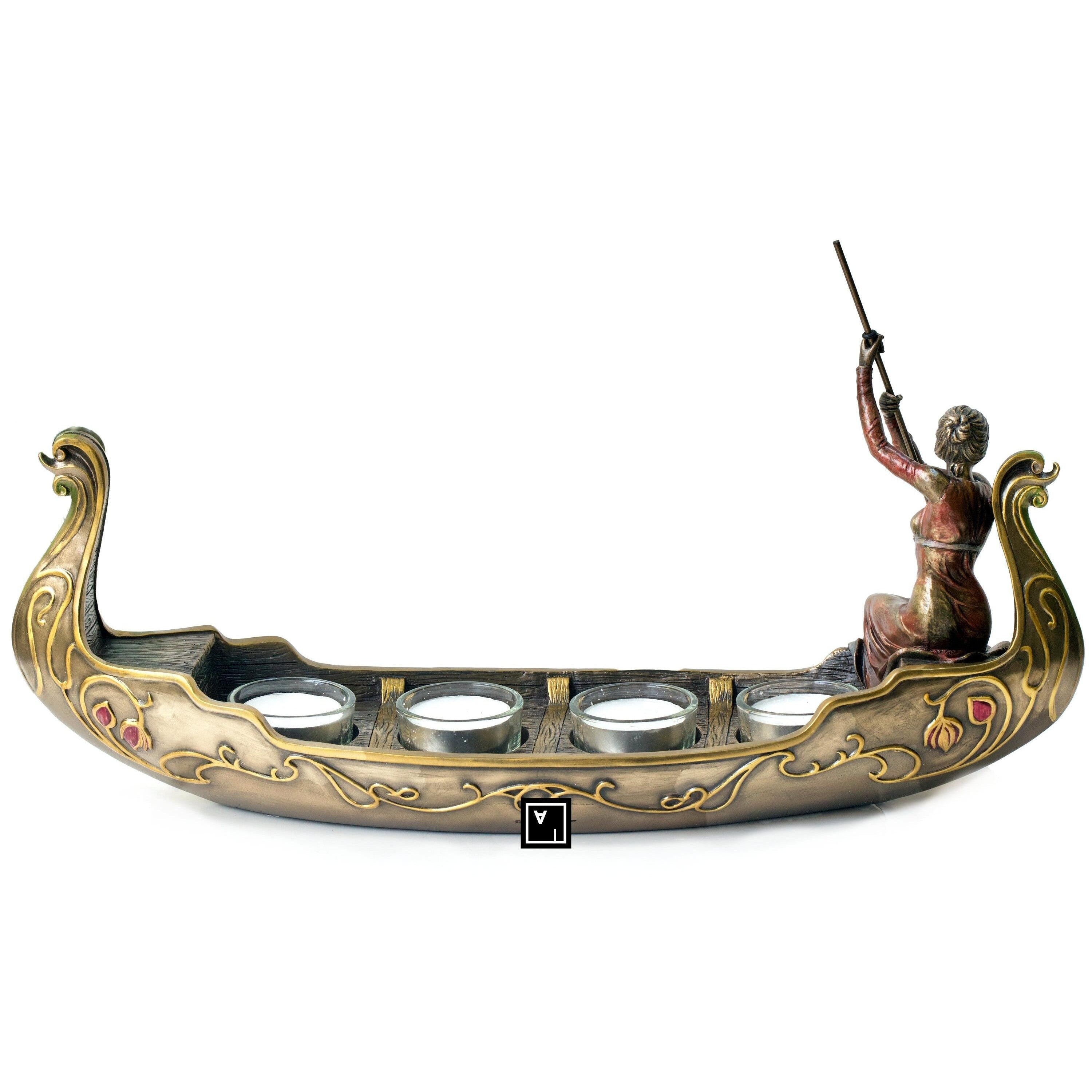 Woman in Gondola Tealight Candle Holder | Lighting | Home Decor