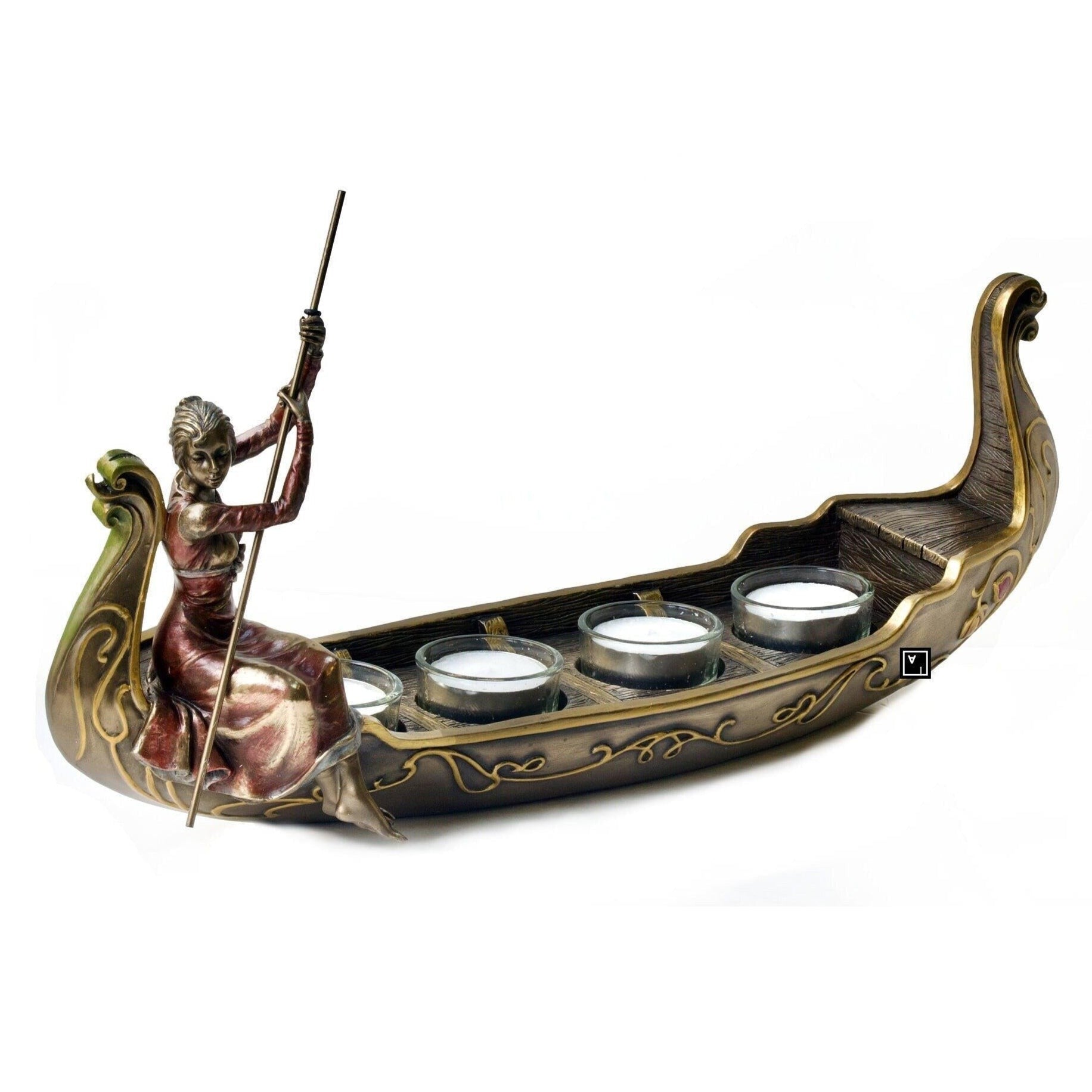 Woman in Gondola Tealight Candle Holder | Lighting | Home Decor