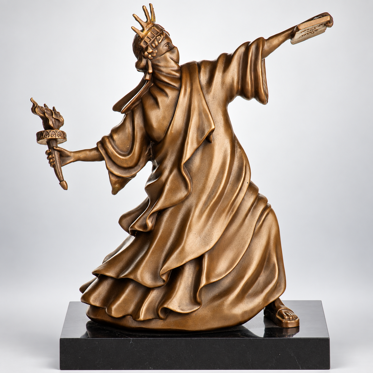 Banksy Liberty Torch Thrower Bronze Sculpture – Statue of Liberty
