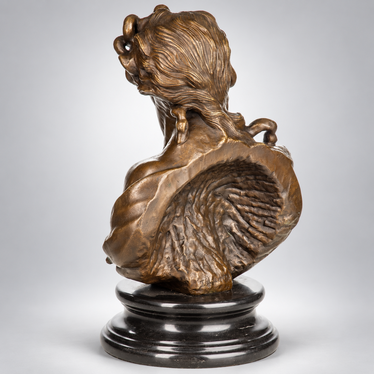 Envy Woman with Snakes Bronze Bust after J. de Corte