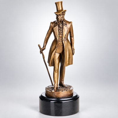 Alexander Pushkin Bronze Sculpture after Y. Orechov